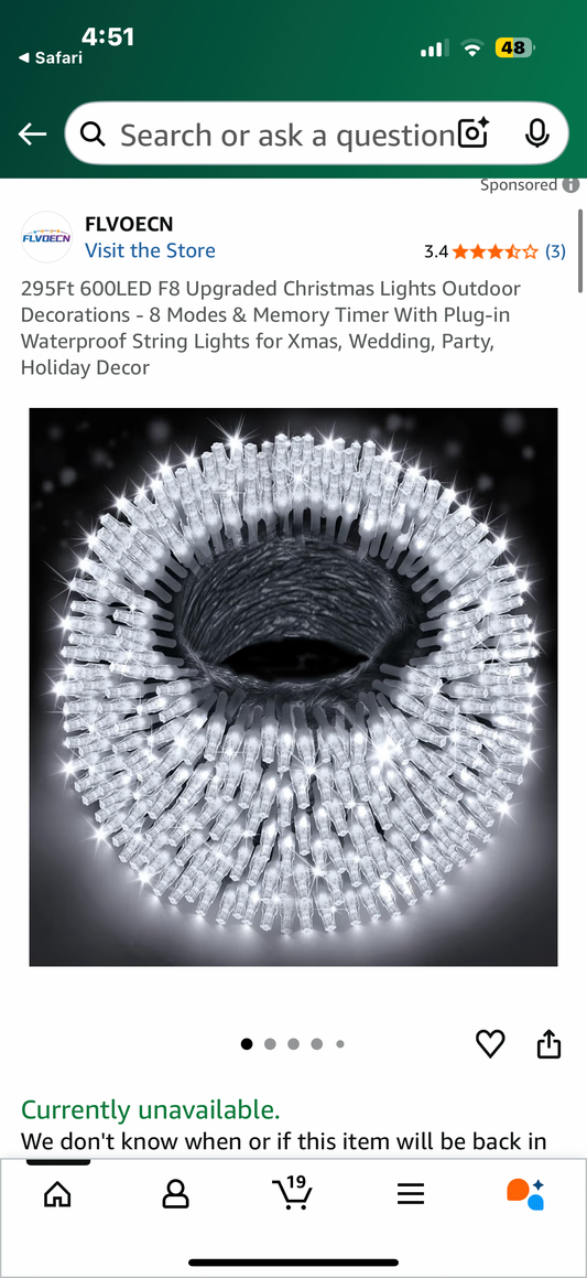 295Ft 600LED F8 Upgraded Christmas Lights Outdoor Decorations - 8 Modes & Memory Timer With Plug-in Waterproof String Lights for Xmas, Wedding, Party, Holiday Decor