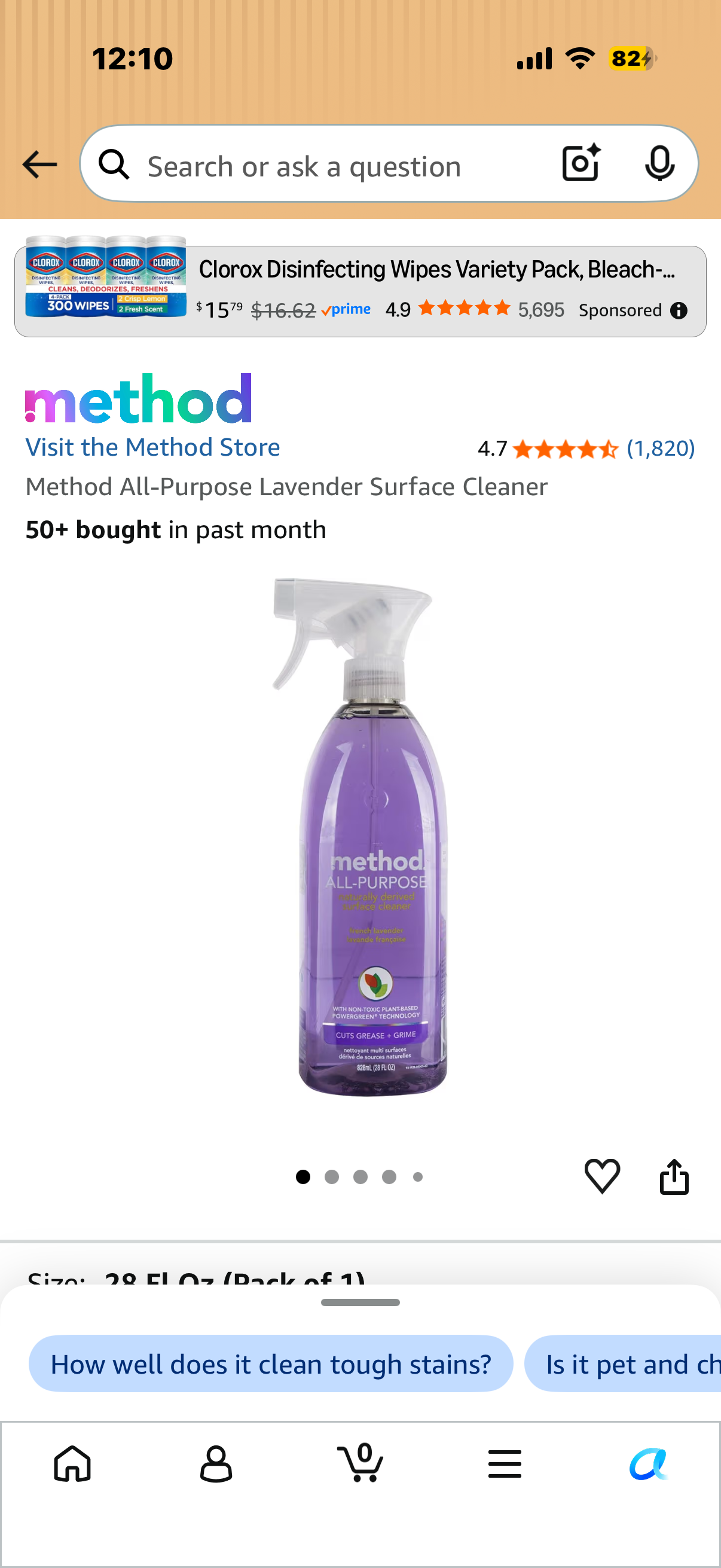 Method All-Purpose Lavender Surface Cleaner