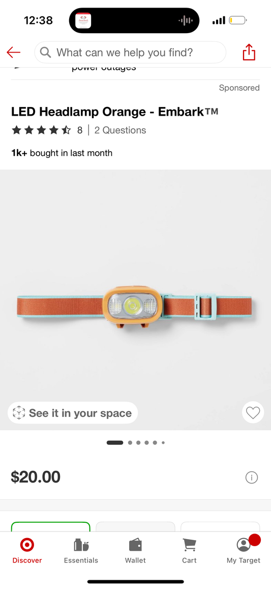 LED Headlamp Orange - Embark™