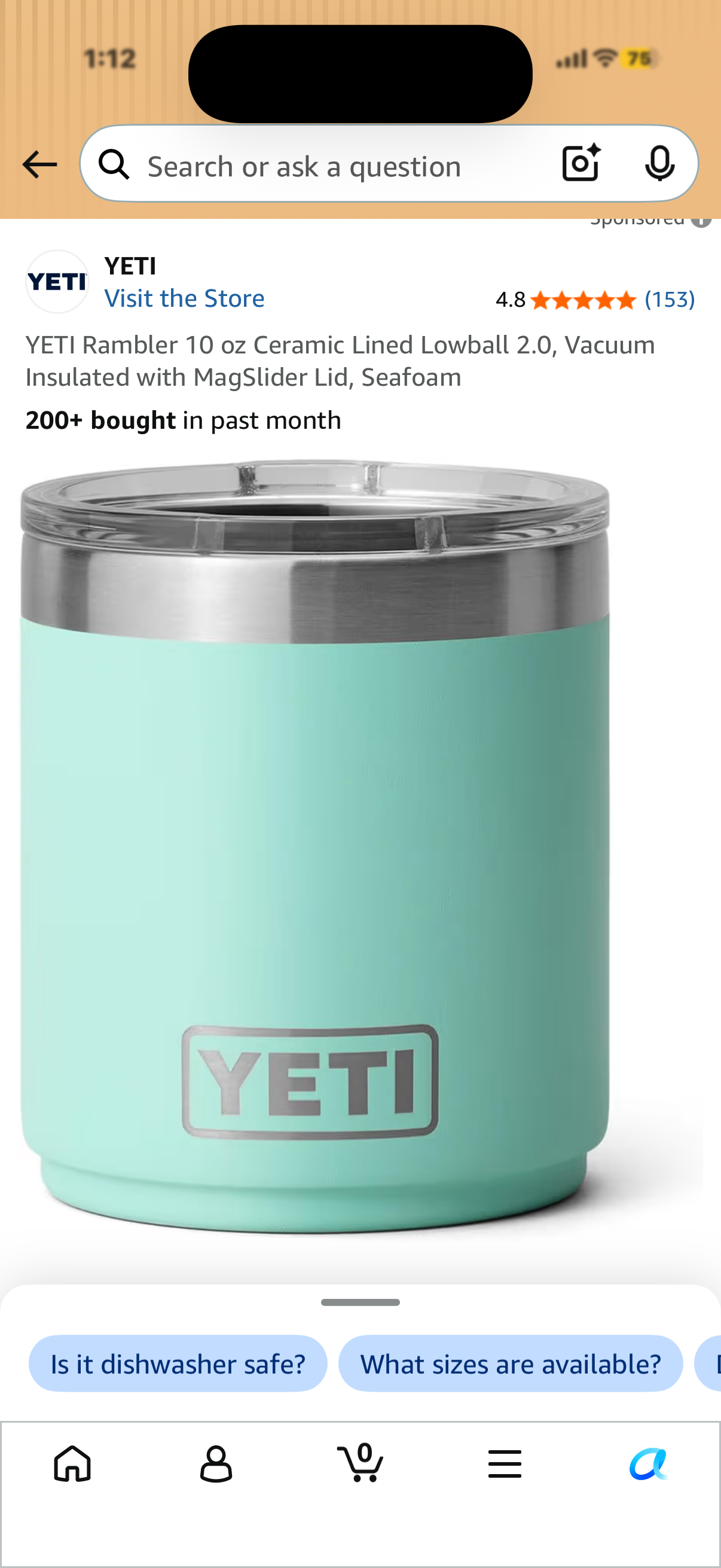 10oz Yeti Low ball