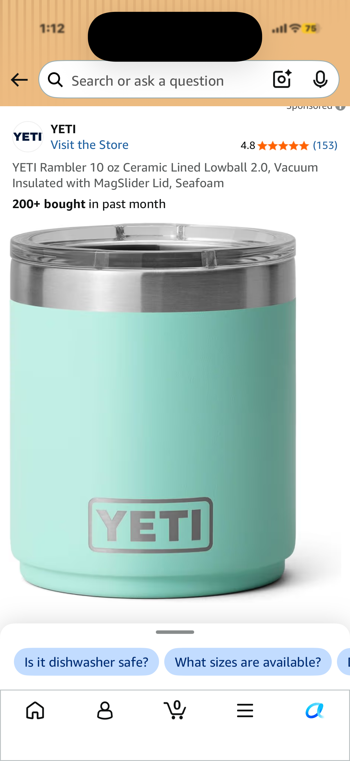 10oz Yeti Low ball