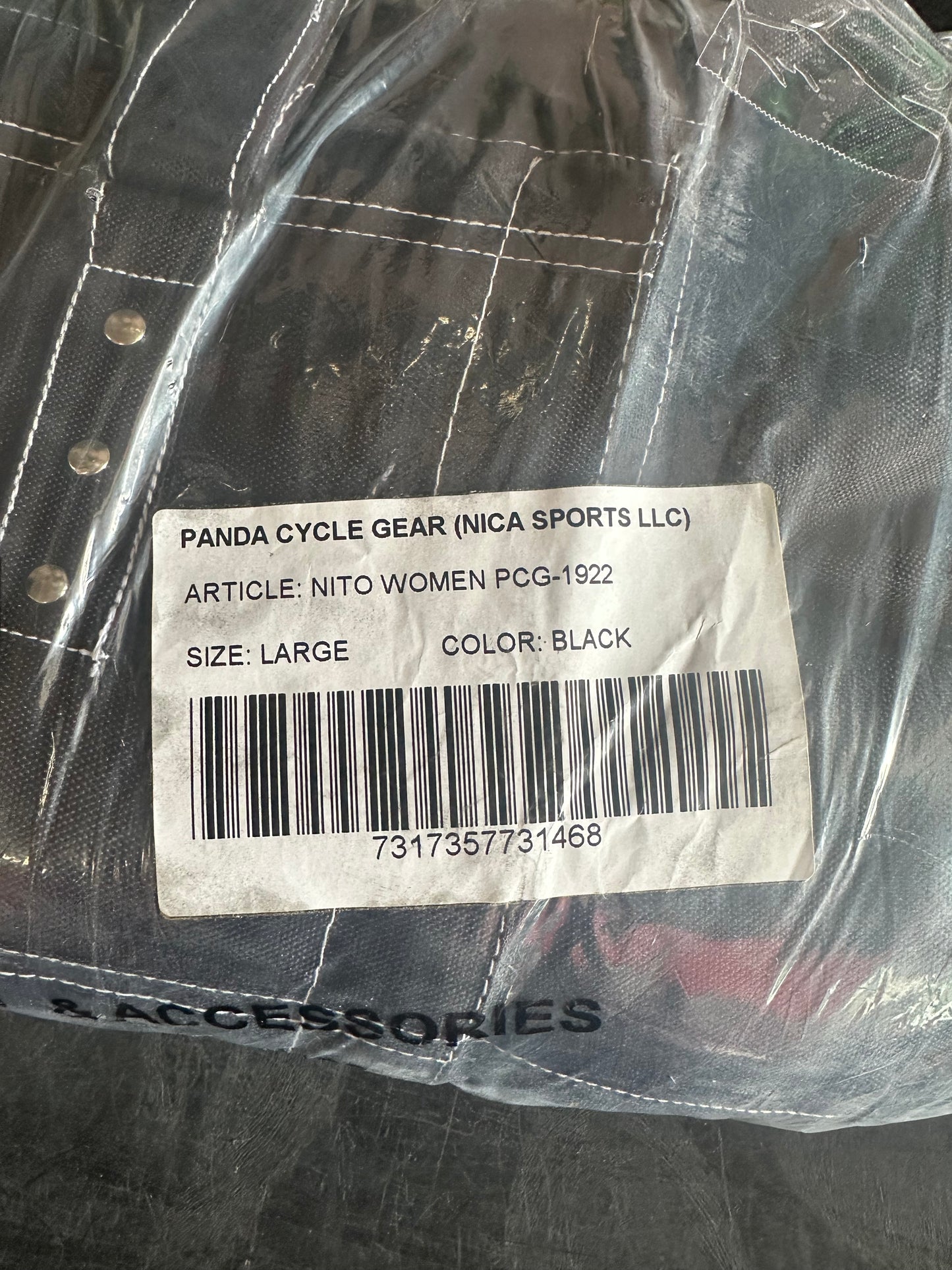 Panda Cycle Gear “Nitro” Women’s Motorcycle Pants  Model: PCG-1922, (Size Large)
