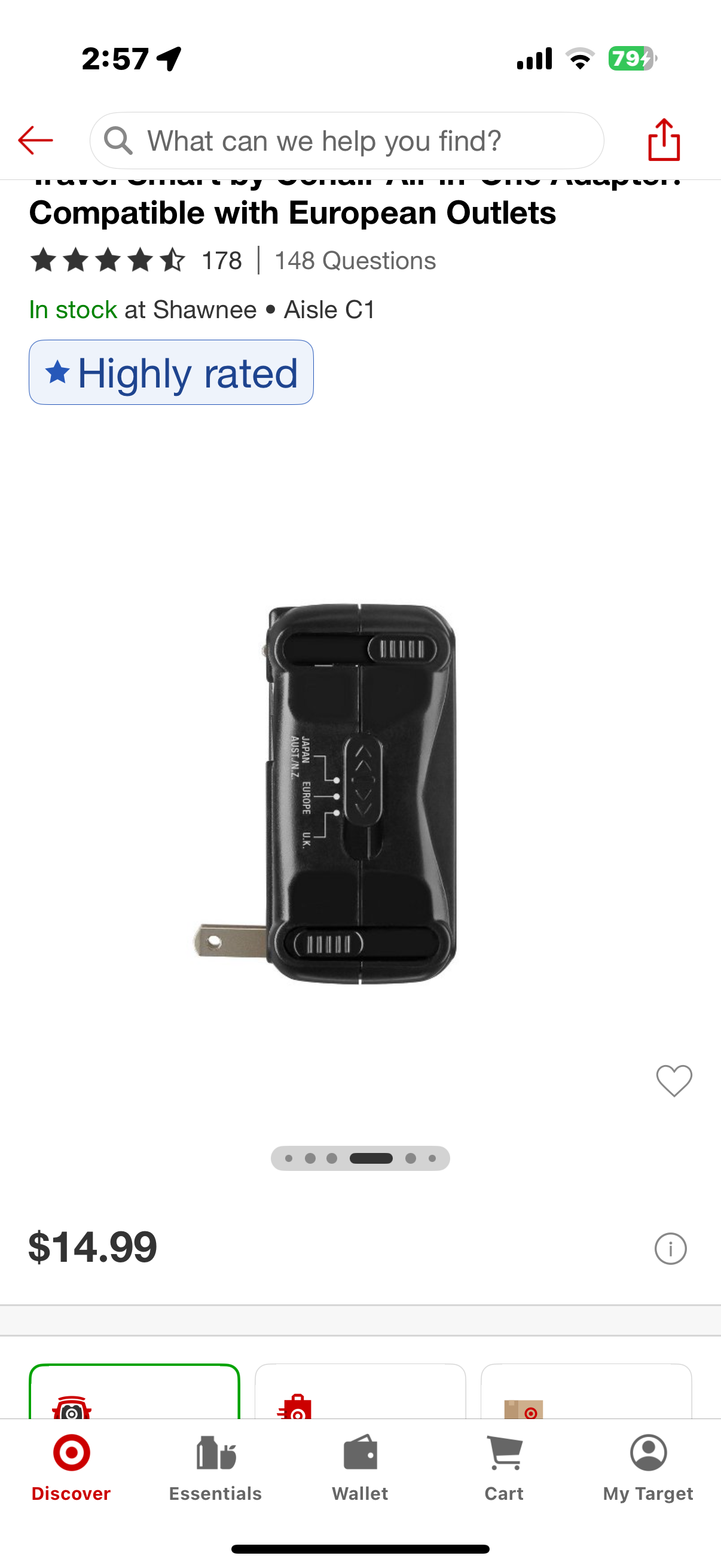 Travel Smart by Conair All-in-One Adapter: Compatible with European Outlets