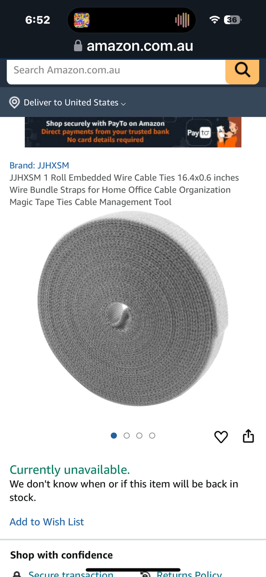 JJHXSM 1 Roll Embedded Wire Cable Ties 16.4x0.6 inches Wire Bundle Straps for Home Office Cable Organization Magic Tape Ties Cable Management Tool