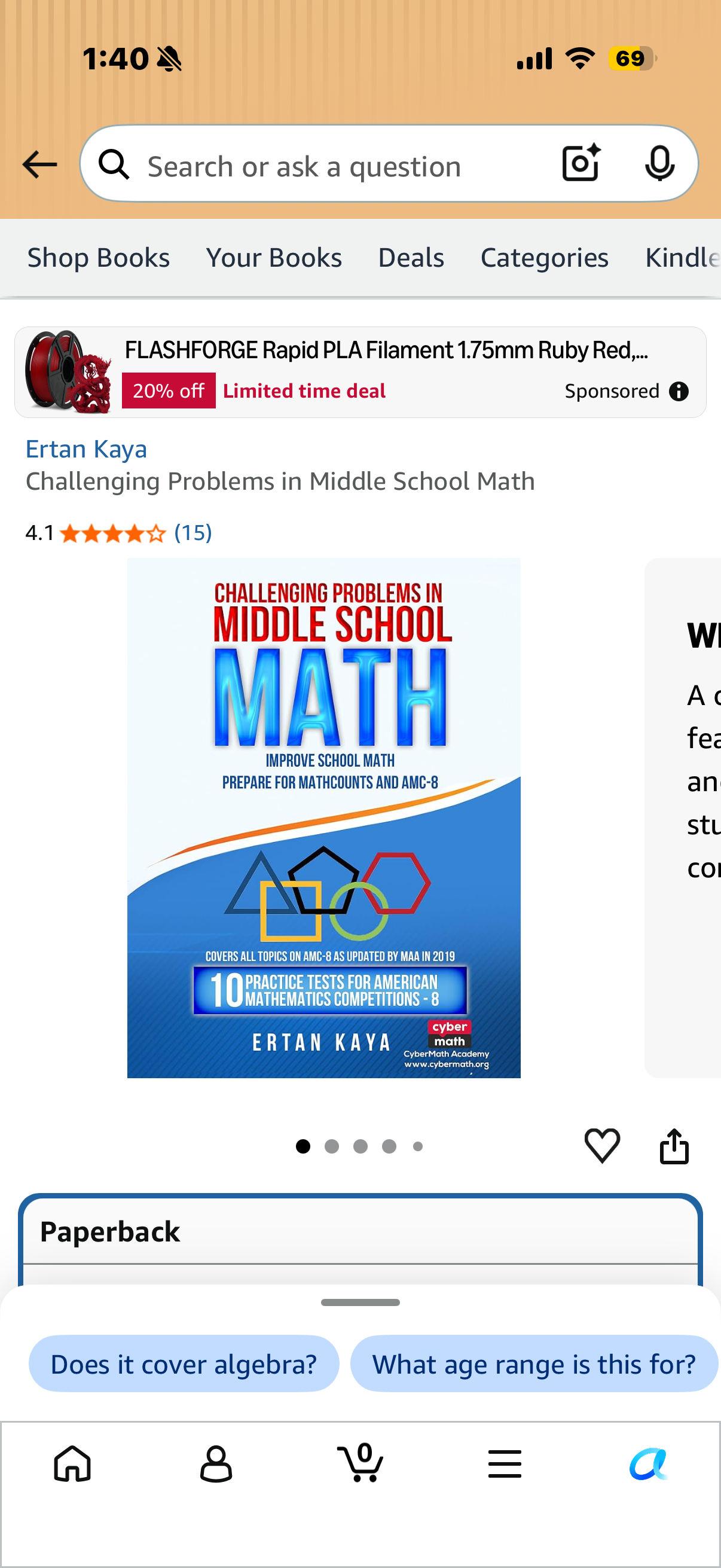 Challenging Problems in Middle School Math