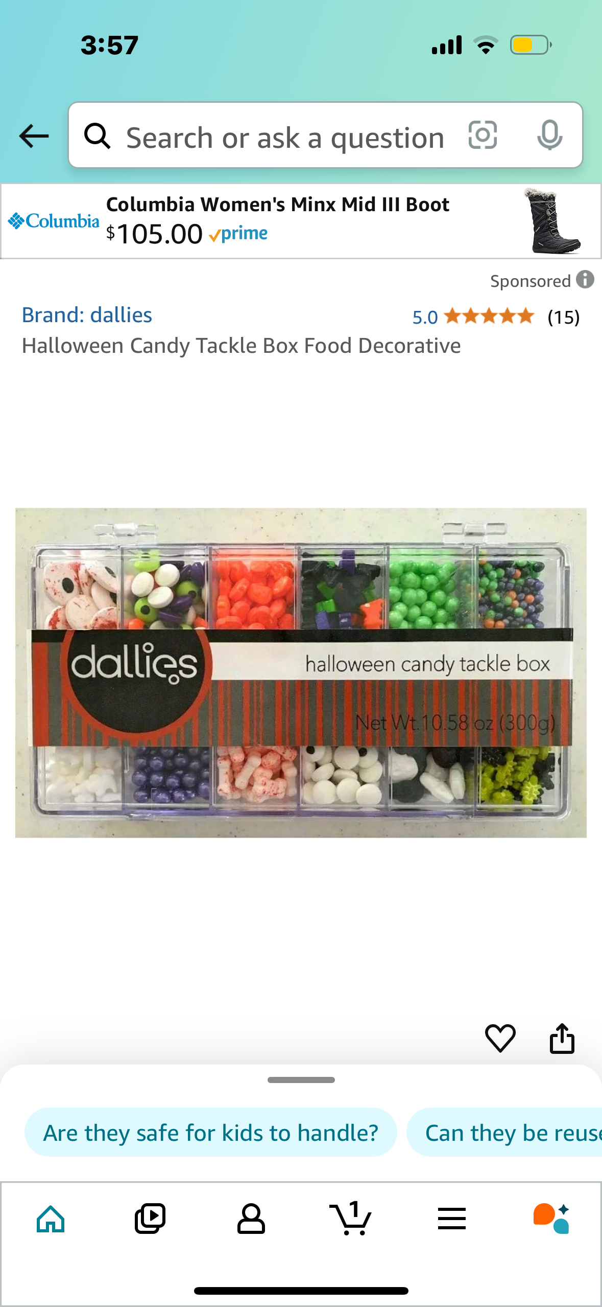 Candy Tackle Box Food Decorative