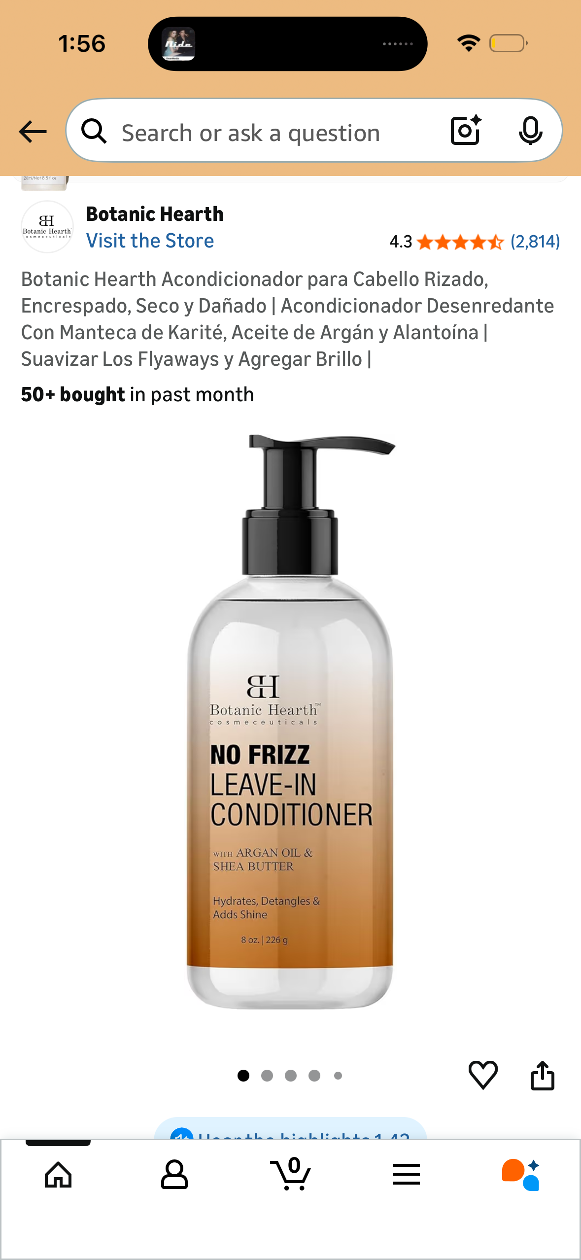 Botanic Hearth No Frizz Leave-In Conditioner