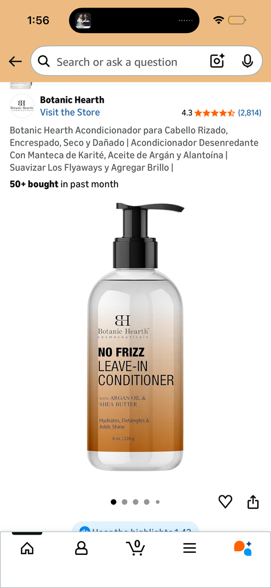 Botanic Hearth No Frizz Leave-In Conditioner