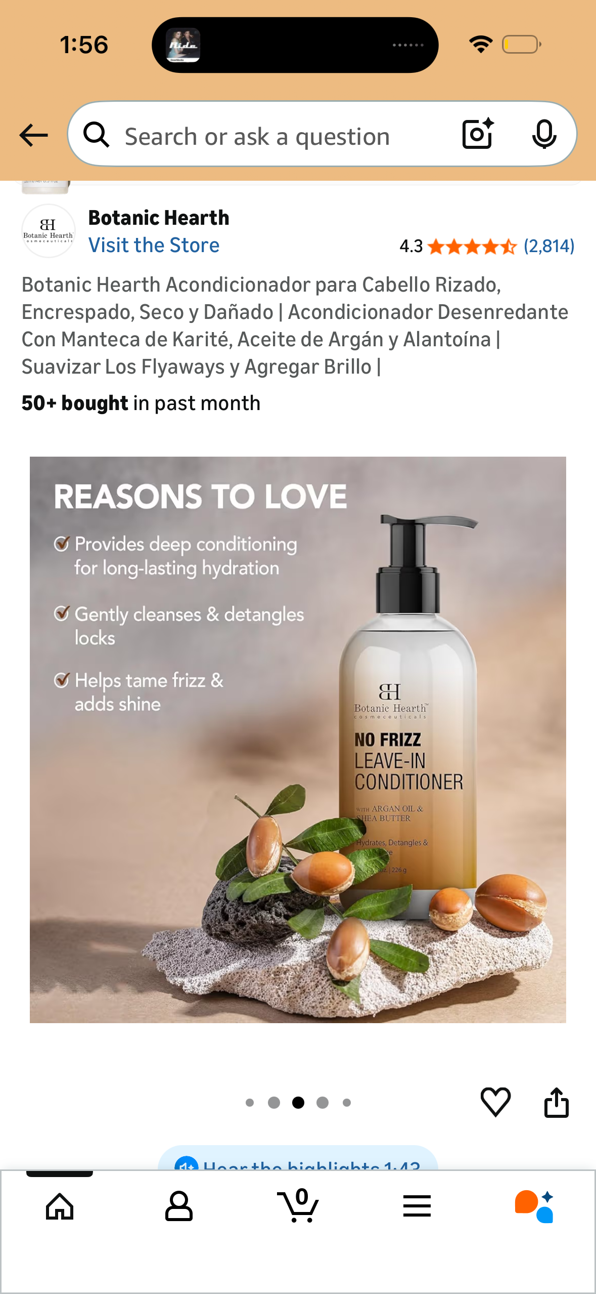 Botanic Hearth No Frizz Leave-In Conditioner