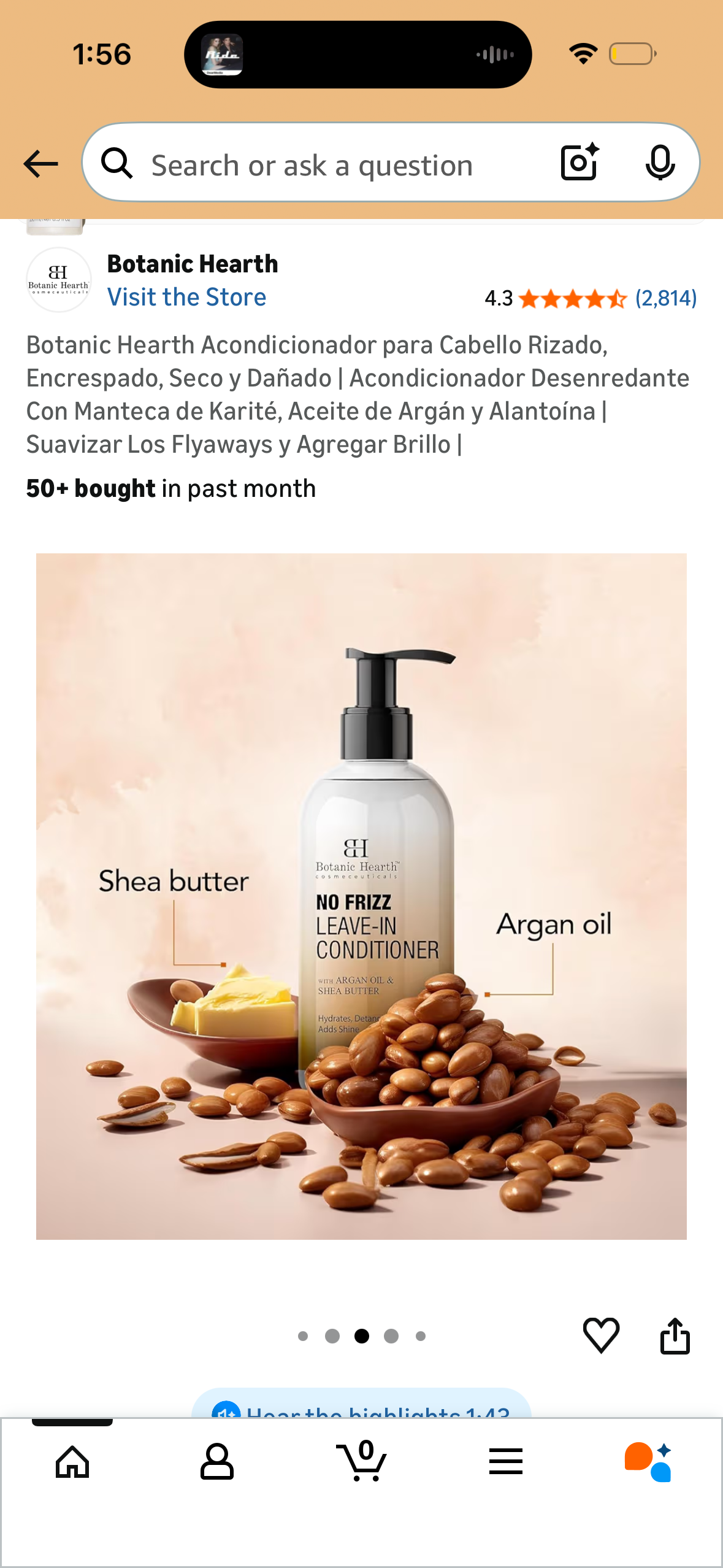 Botanic Hearth No Frizz Leave-In Conditioner