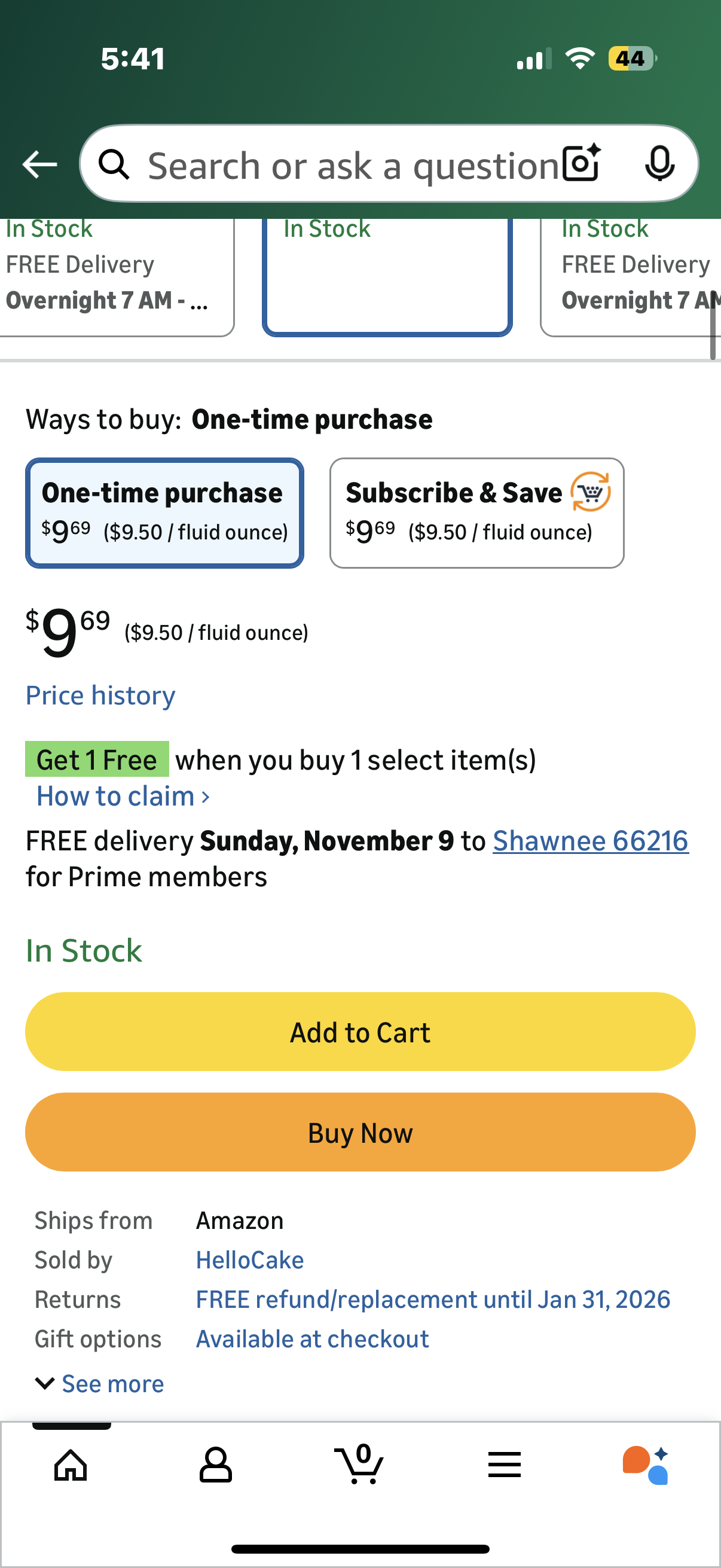 Hello Cake Flavored Lube Trio Sample Pack, Water-Based Flavored Personal Lubricants - Includes Peach Ginger, Vanilla Chai, and Coconut Lime – Made Without Added Sugar & No Aftertaste, 0.34 fl oz Each
