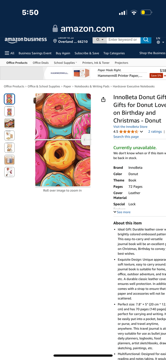 InnoBeta Donut Gifts, Gifts for Donut Lovers on Birthday and Christmas - Donut