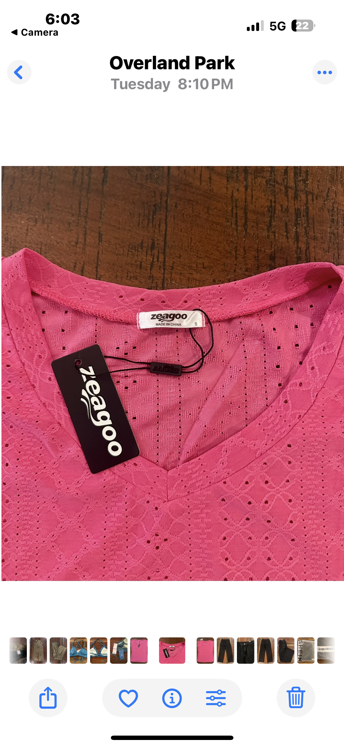 Women’s Short Sleeve Casual V-Neck Shirt (Size S)