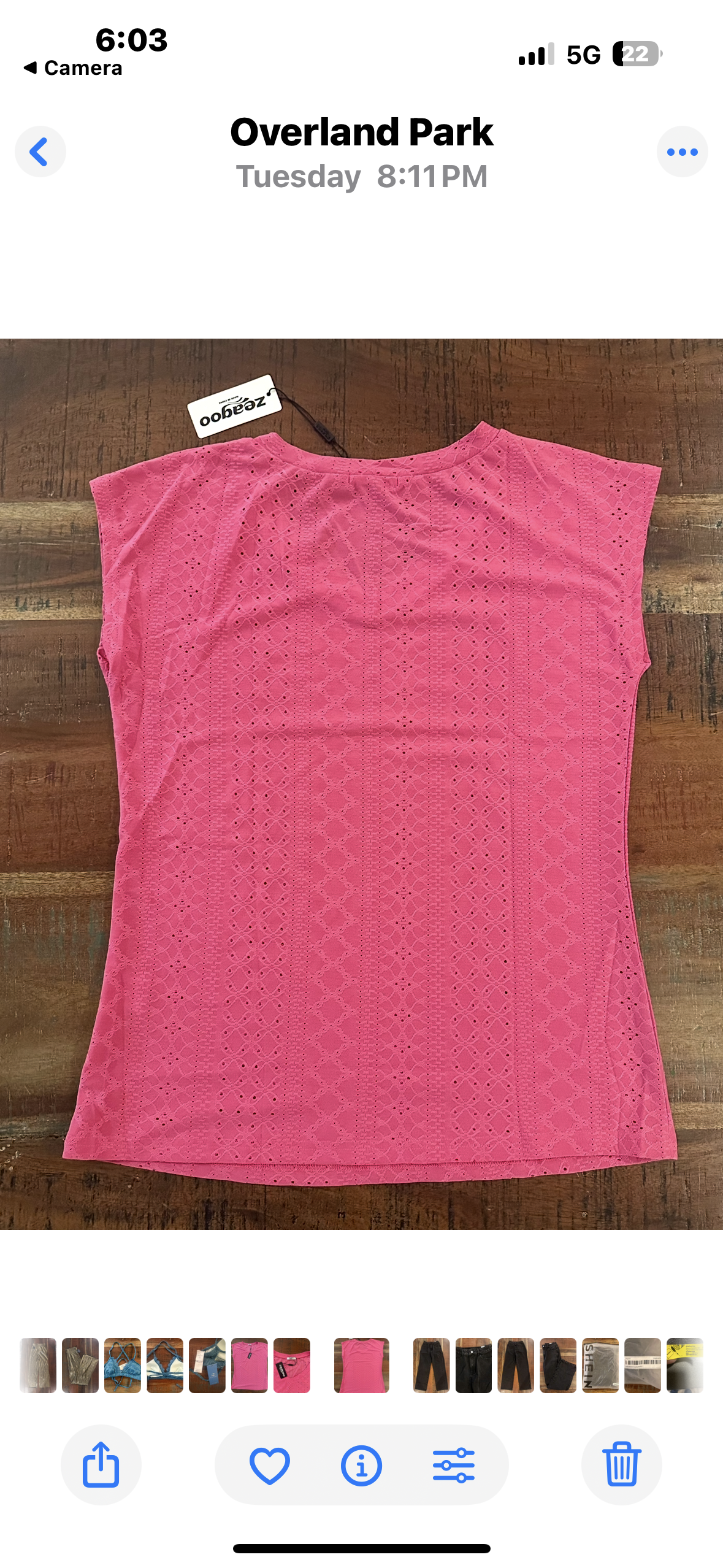 Women’s Short Sleeve Casual V-Neck Shirt (Size S)