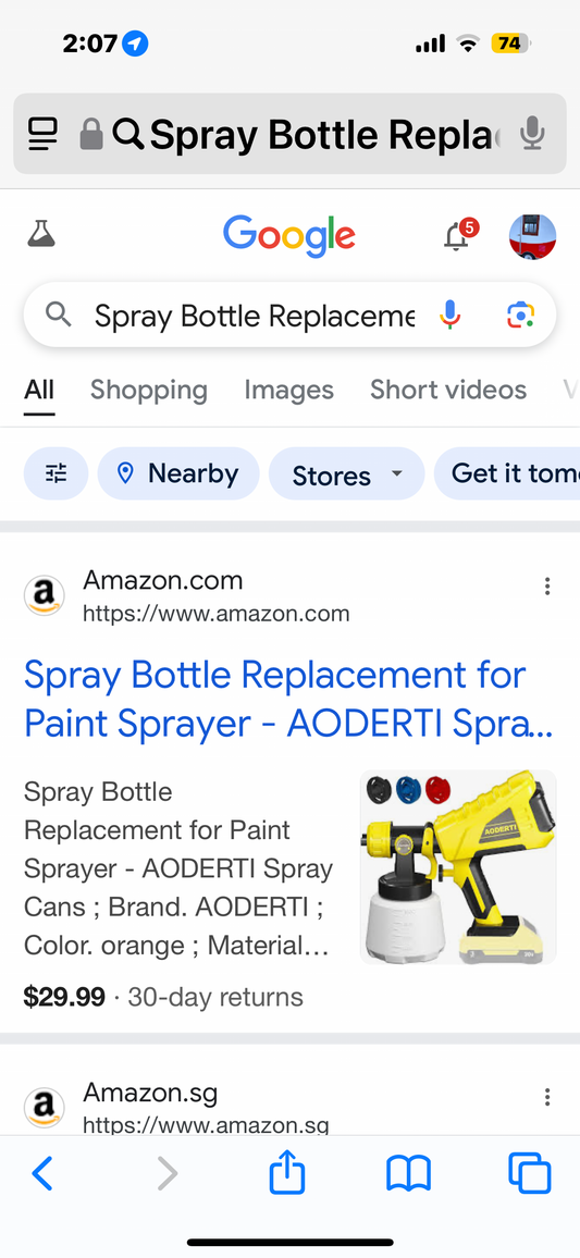 Spray Bottle Replacement for Paint Sprayer - AODERTI Spray Cans