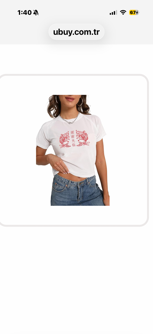 Women's Vintage Y2k Graphic Crop Top Going Out Crew Neck Cropped T Shirts Cute Baby Tees (Size XS) Vintage Y2K-inspired graphic crop top.Made from velvety,  and stretchy material. (Size XS)