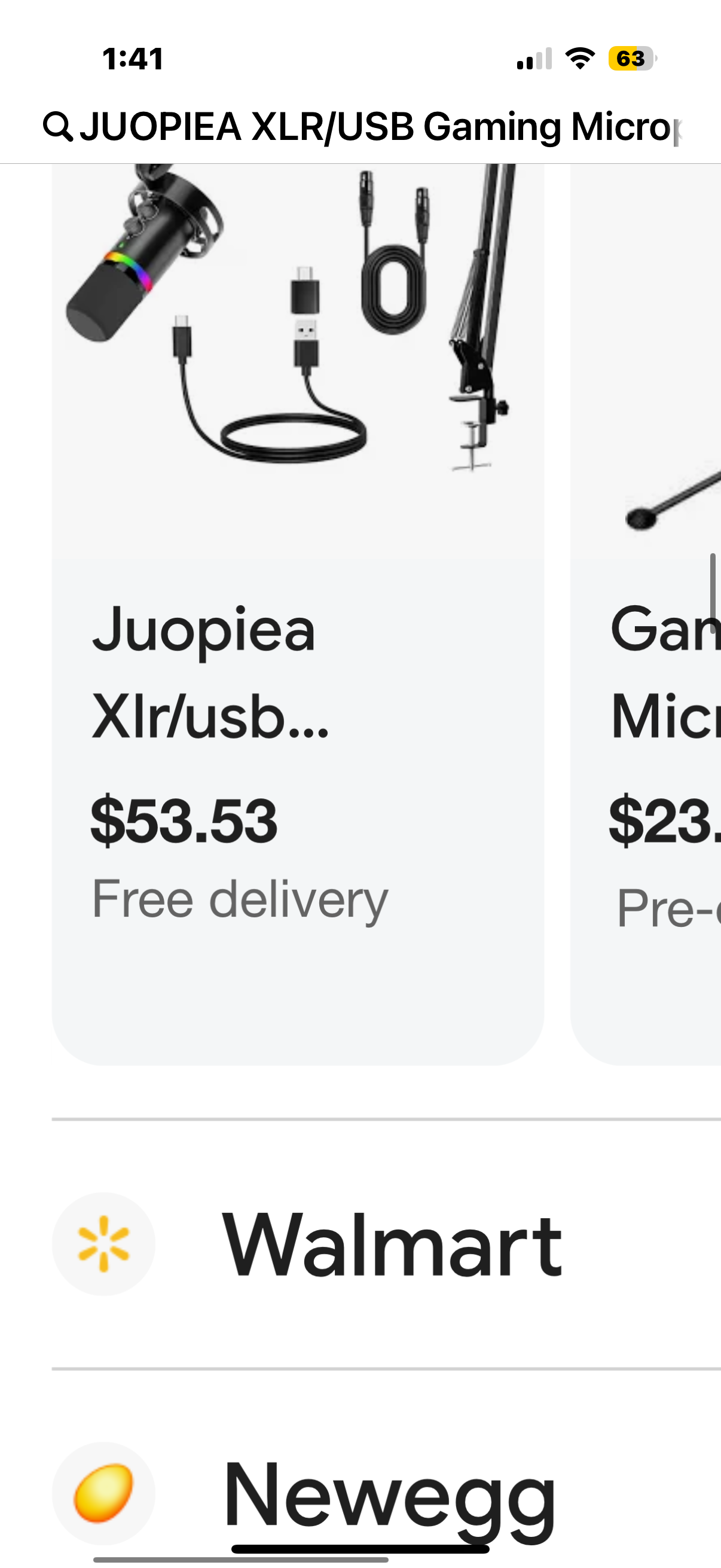 JUOPIEA XLR/USB Gaming Microphone Kit, Dynamic Mic for Podcasting Streaming, PC Microphone with Boom Arm Stand, RGB Light, Mute Button and Headphone Jack, for Recording, Vocal, Voice-Over