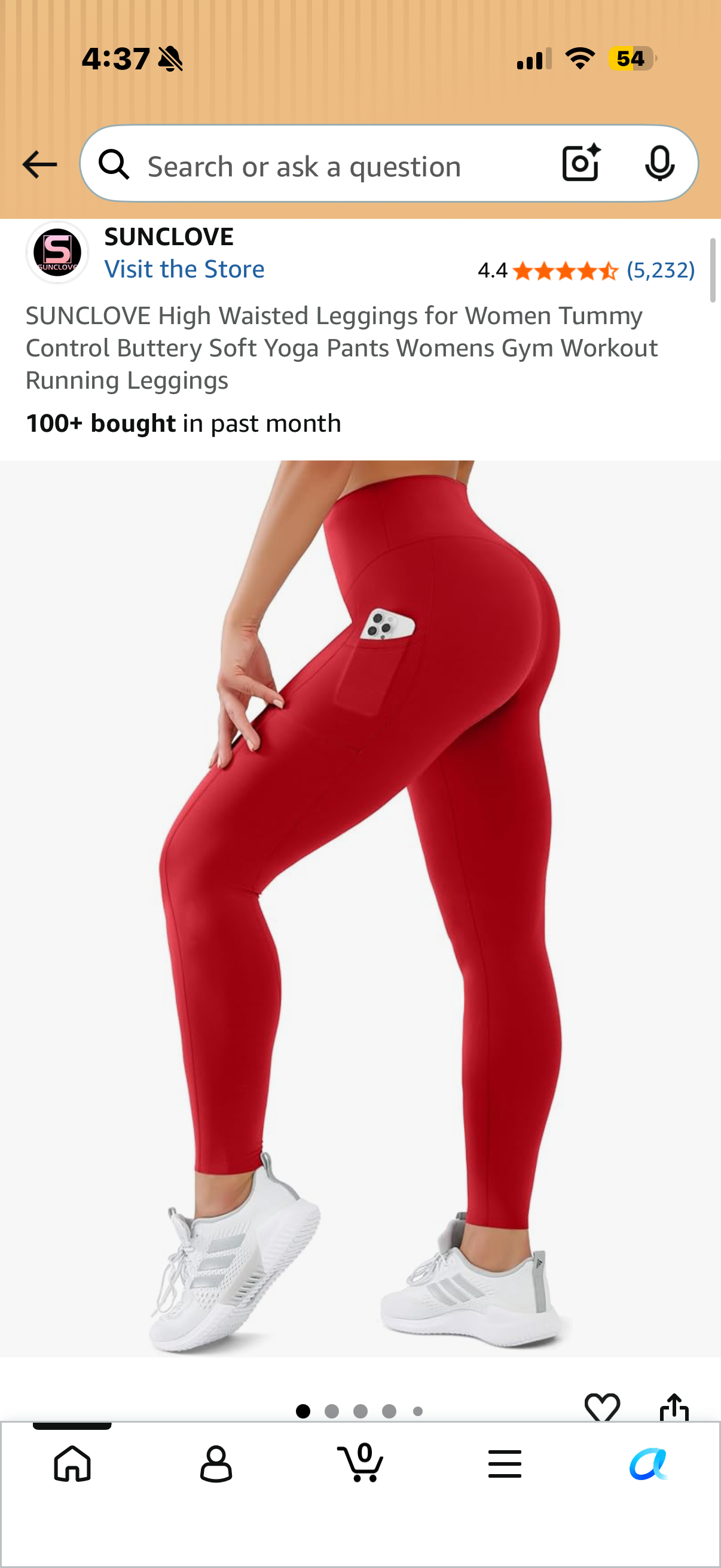SUNCLOVE High Waisted Leggings for Women Tummy Control Buttery Soft Yoga Pants Womens Gym Workout Running Leggings (Size L/XL)