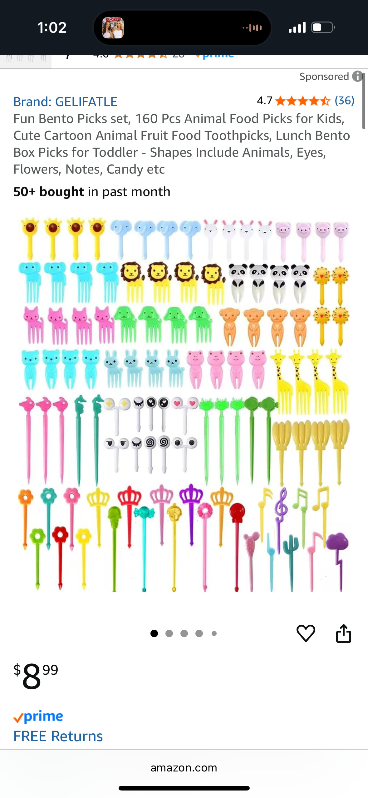 Fun Bento Picks set, 160 Pcs Animal Food Picks for Kids, Cute Cartoon Animal Fruit Food Toothpicks, Lunch Bento Box Picks for Toddler - Shapes Include Animals, Eyes, Flowers, Notes, Candy etc