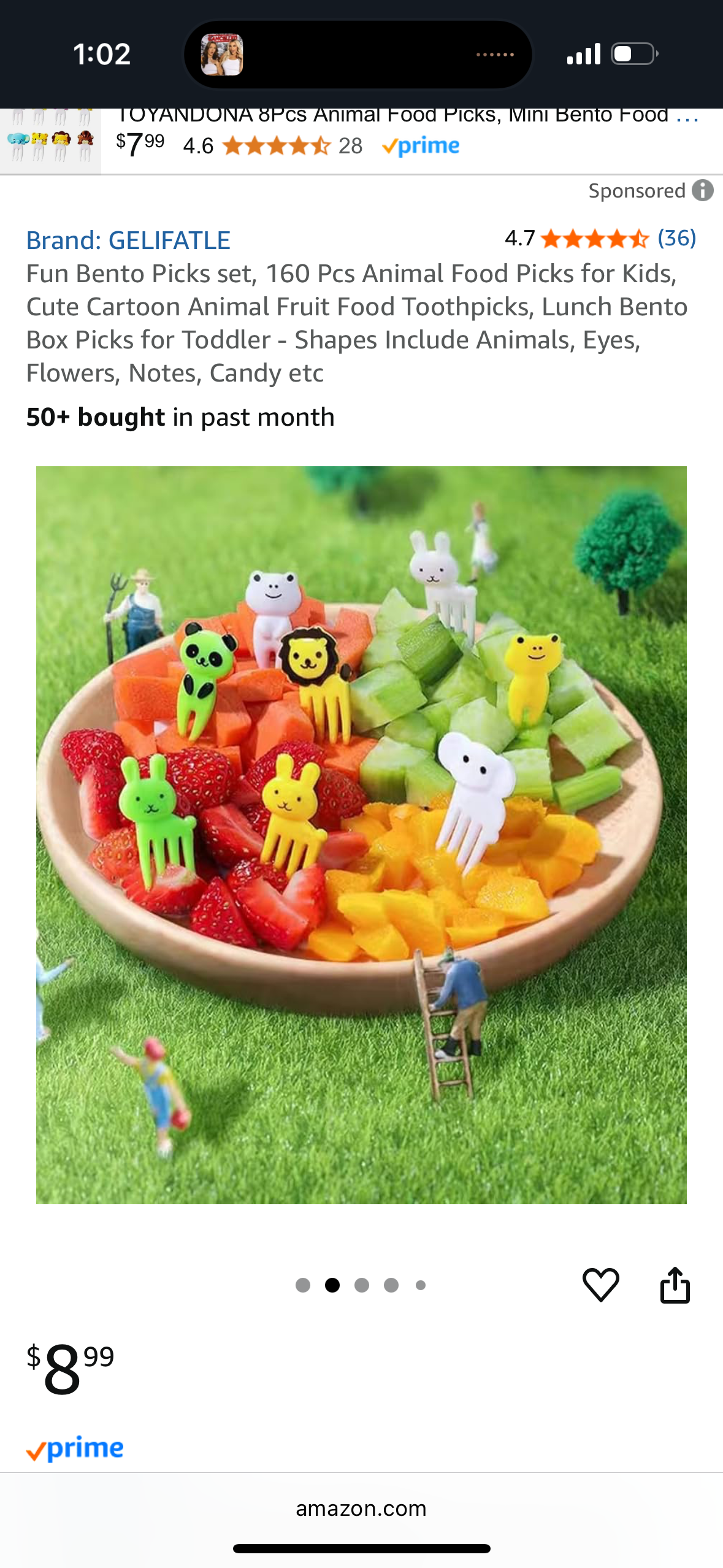 Fun Bento Picks set, 160 Pcs Animal Food Picks for Kids, Cute Cartoon Animal Fruit Food Toothpicks, Lunch Bento Box Picks for Toddler - Shapes Include Animals, Eyes, Flowers, Notes, Candy etc