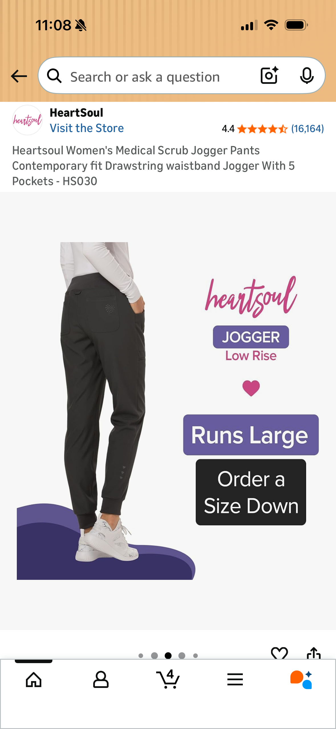 Heartsoul Women's Medical Scrub Jogger Pants Contemporary fit Drawstring waistband Jogger With 5 Pockets (Size XX-Large)