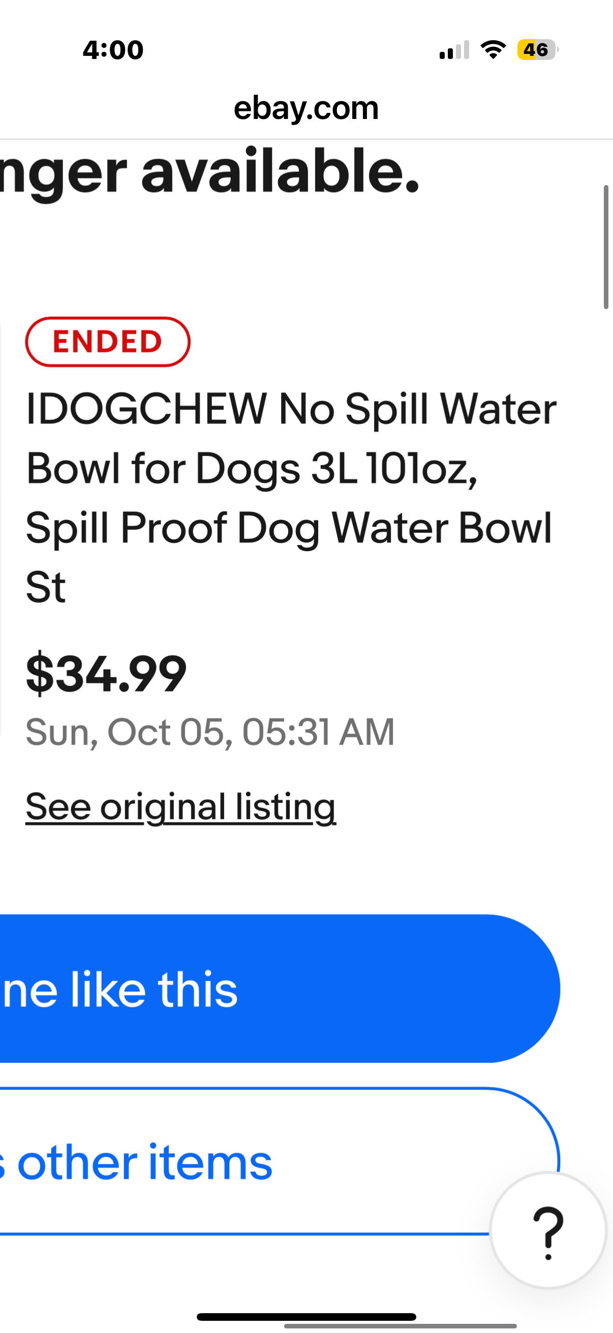 IDOGCHEW No Spill Water Bowl for Dogs 3L 101oz, Spill Proof Dog Water Bowl Stainless Steel for Large Medium Dogs, No Splash Dog Water Bowl with Non Slip Base