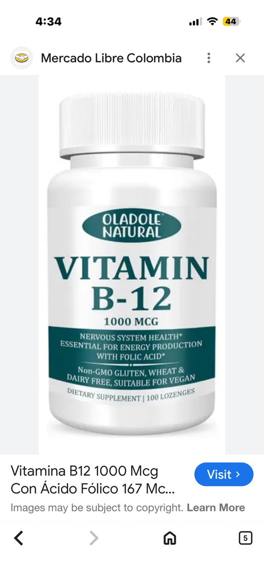 Oladole Natural Vitamin B-12 (1000mcg) - 100 Lozenges Black cherry Flavour | Formulated with Folic Acid | Energy Boost, Red Blood Cell Formation, Nervous System Support & Immune Health | Non-GMO