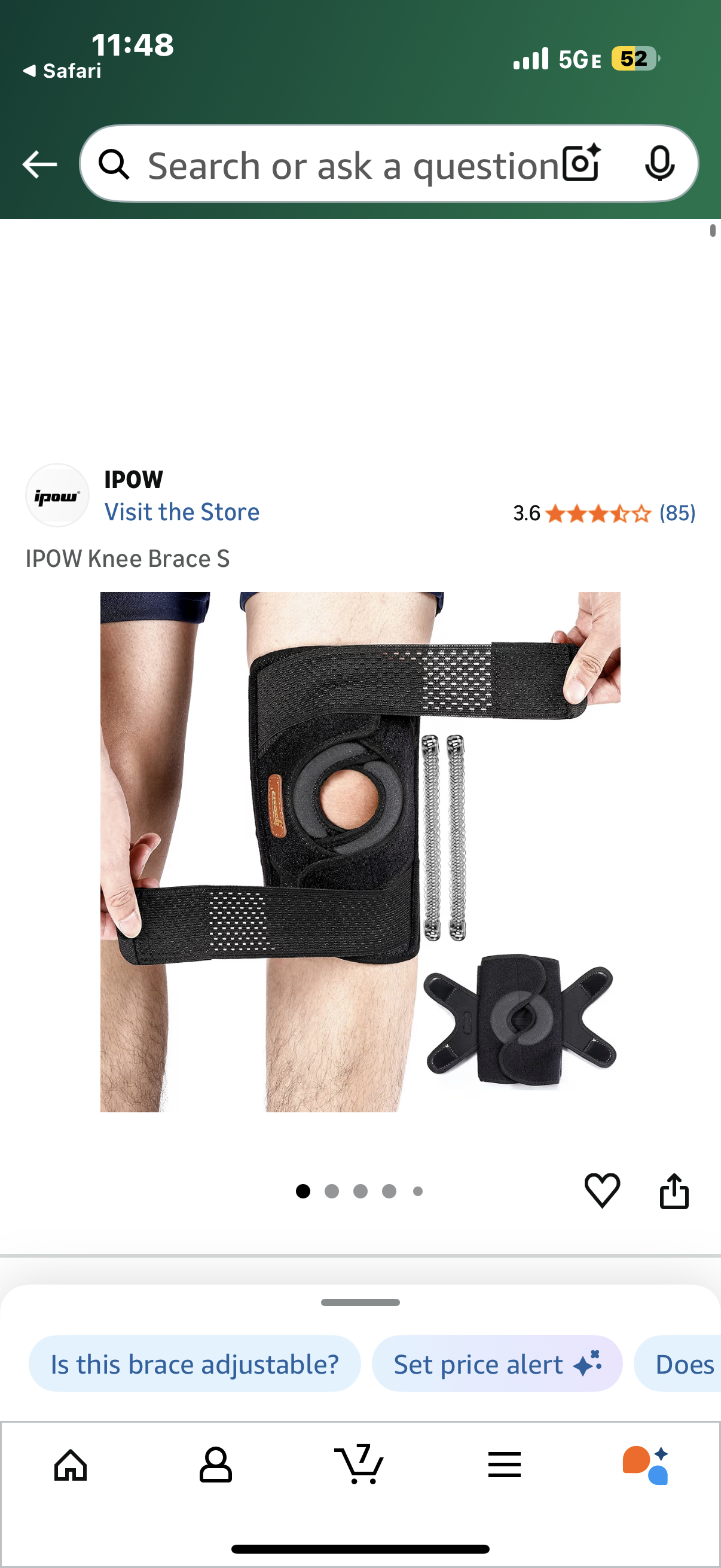 IPOW Knee Brace (Size Medium and Large)