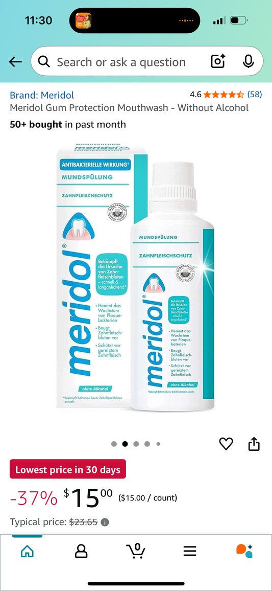 Meridol Gum Protection Mouthwash - Without Alcohol