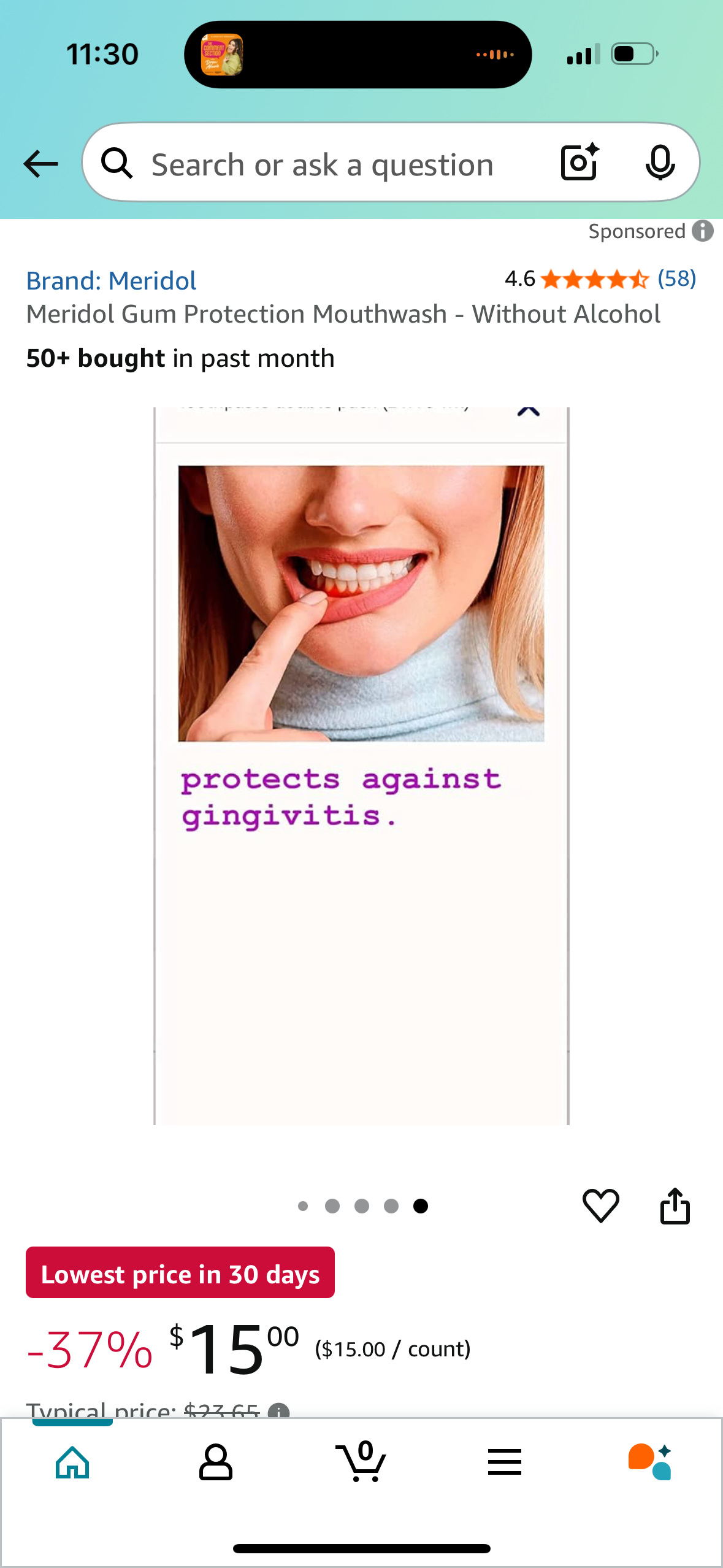 Meridol Gum Protection Mouthwash - Without Alcohol