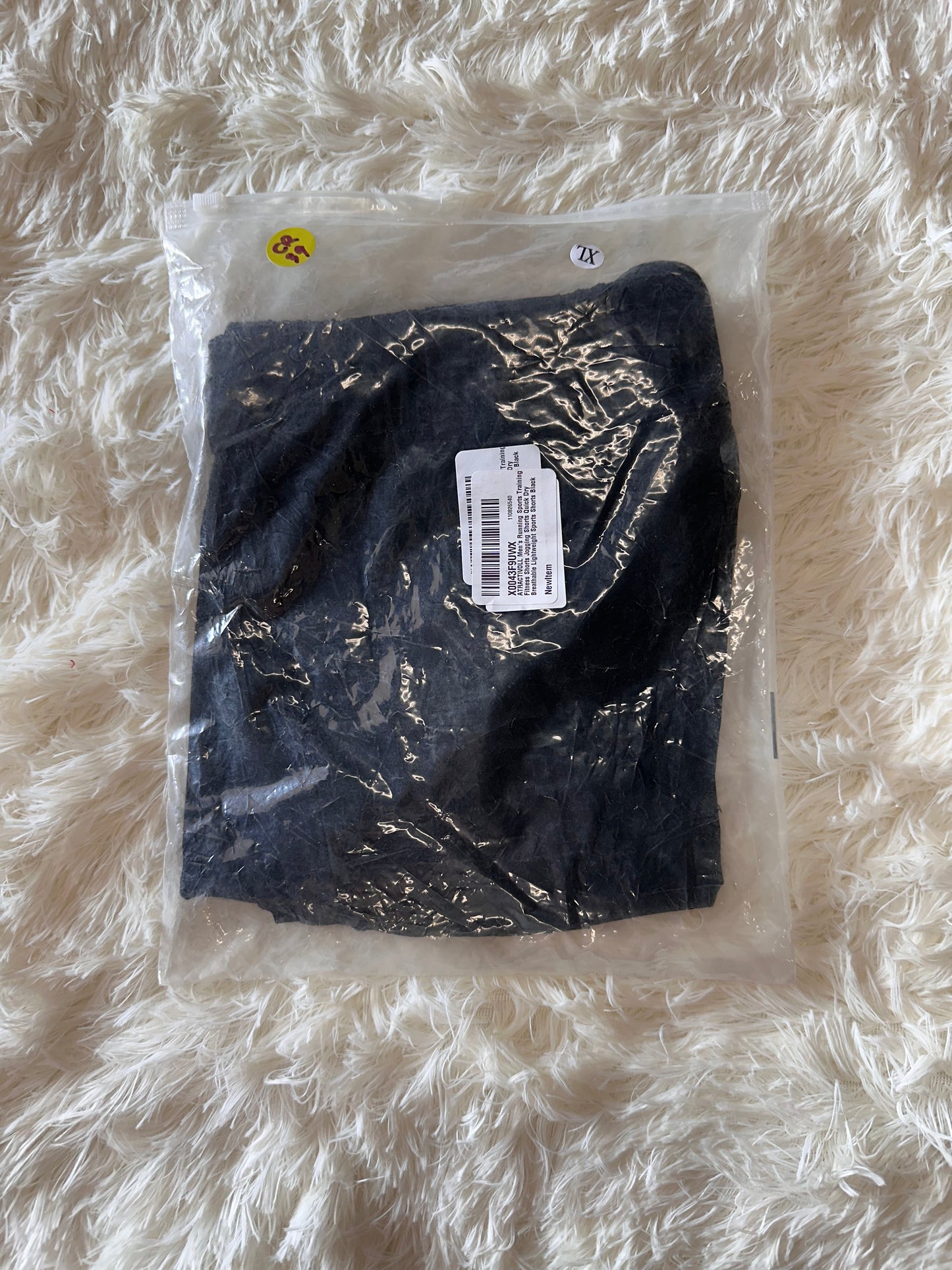 Men's Quick Dry Breathable Lightweight Shorts, Black (Size XL)