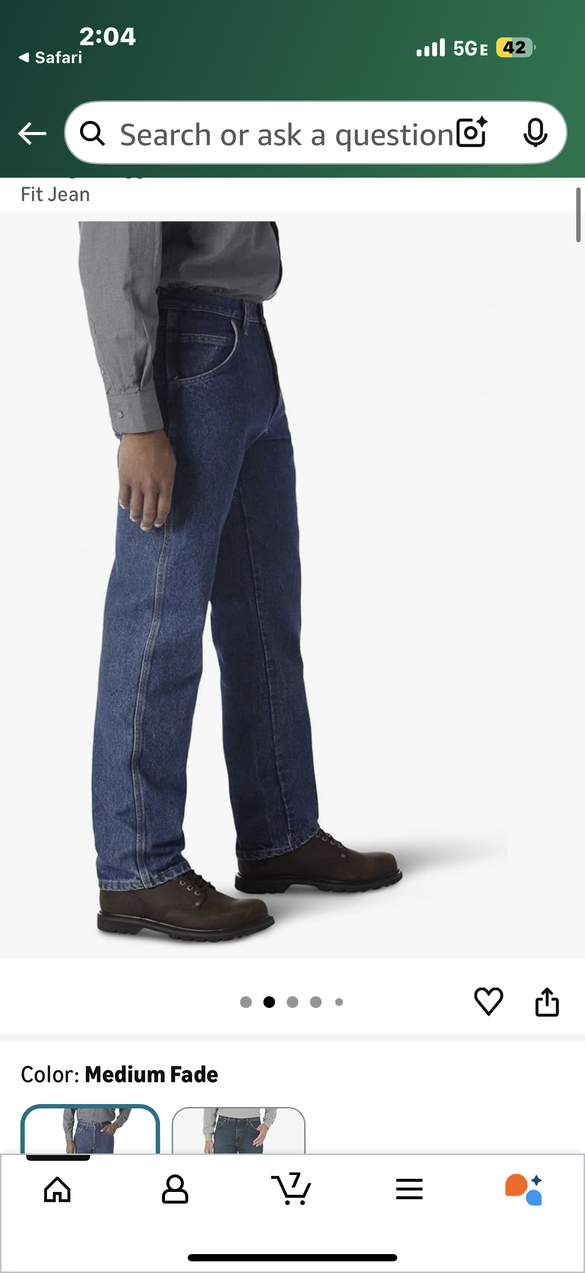 Wrangler Riggs Workwear Men's FR Flame Resistant Relaxed Fit Jean