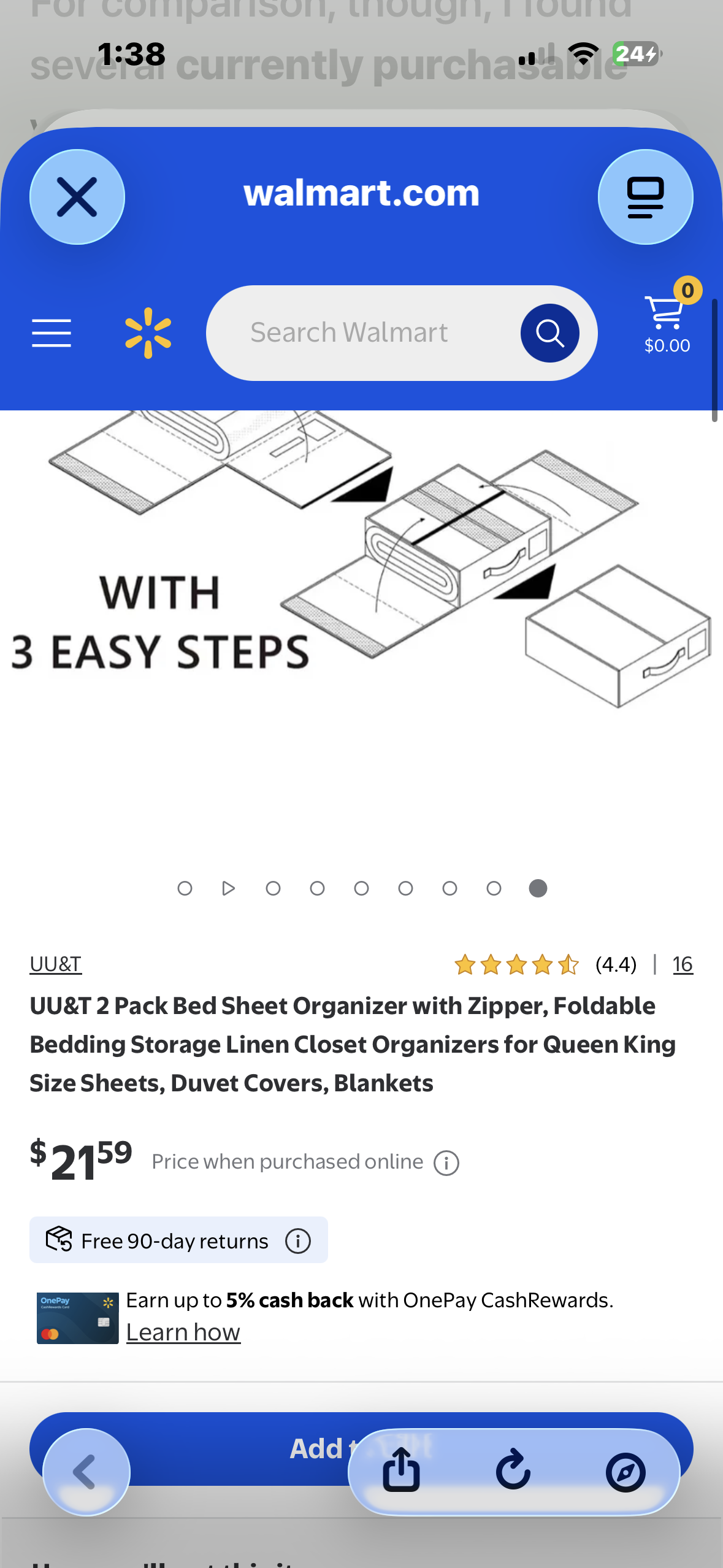 2 Pack Bed Sheet Organizers and Storage, Bedding Storage Boxes, Closet Organizers, Duvets, Blankets, Towel, Clothing, Quality Linen (Beige)
