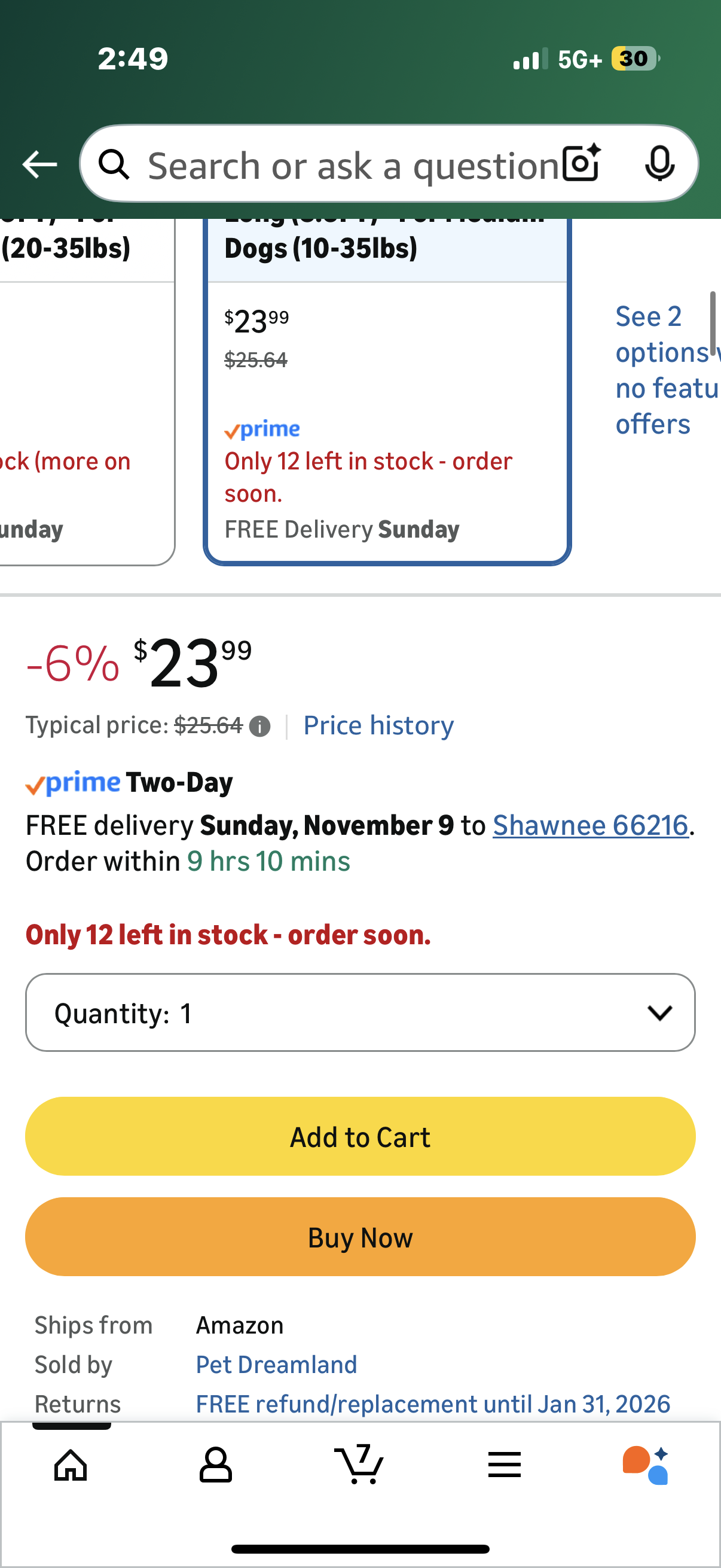 Exquisite Hands-Free Leash for Medium Dogs: Perfect for Active Pet Owners Comfortable, Durable & Ideal for Running, Walking, Hiking. Premium Dog Waist Leash with Bungee.