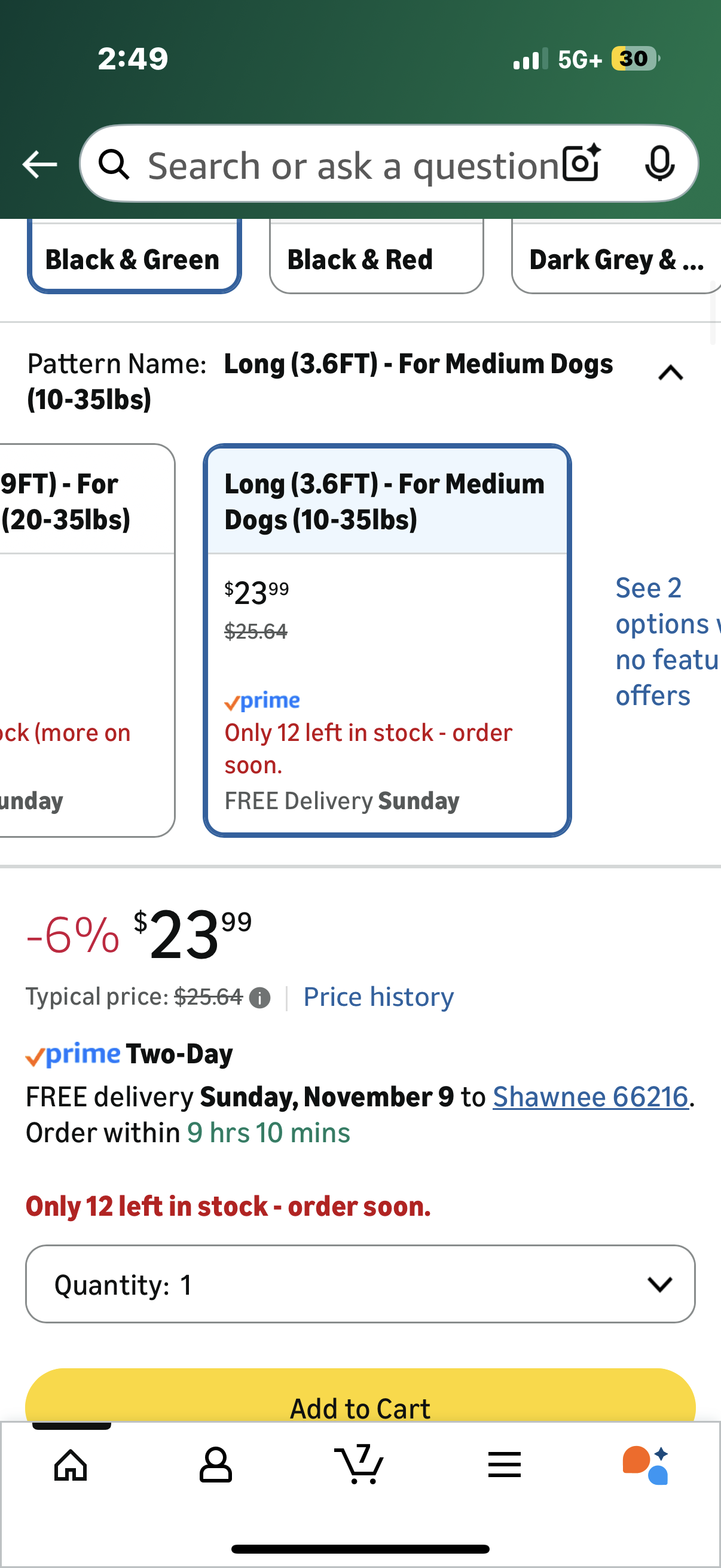 Exquisite Hands-Free Leash for Medium Dogs: Perfect for Active Pet Owners Comfortable, Durable & Ideal for Running, Walking, Hiking. Premium Dog Waist Leash with Bungee.