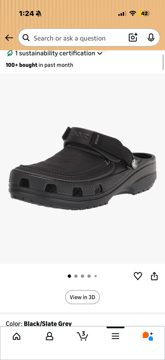 Crocs Men's Yukon Vista Ii Literide Clog (Size 12)