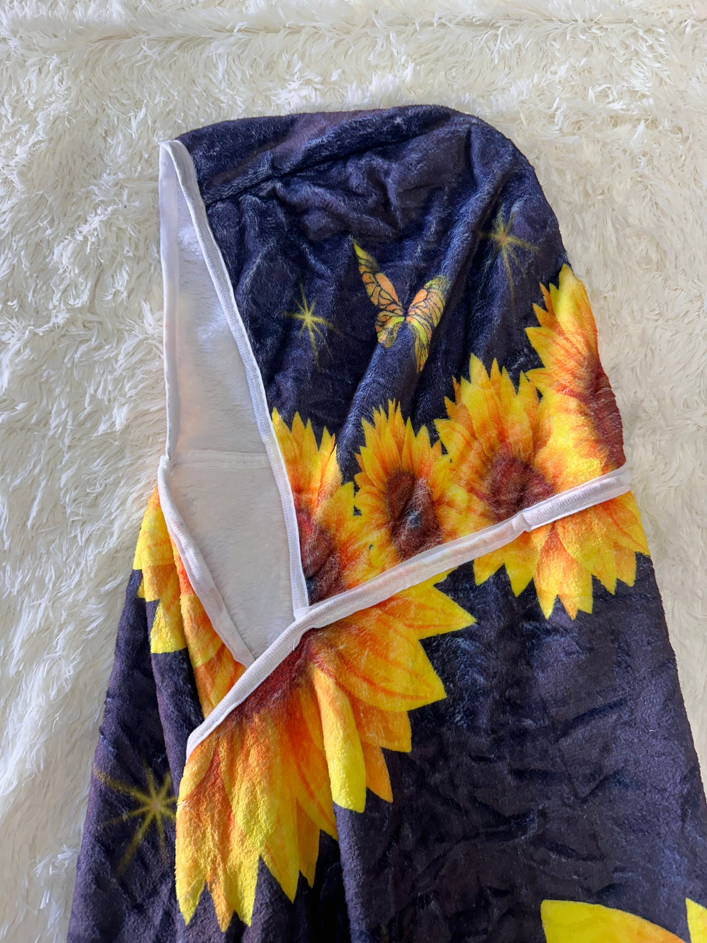 Sunshine Mixed with a Little Hurricane Wearable Hooded Blanket