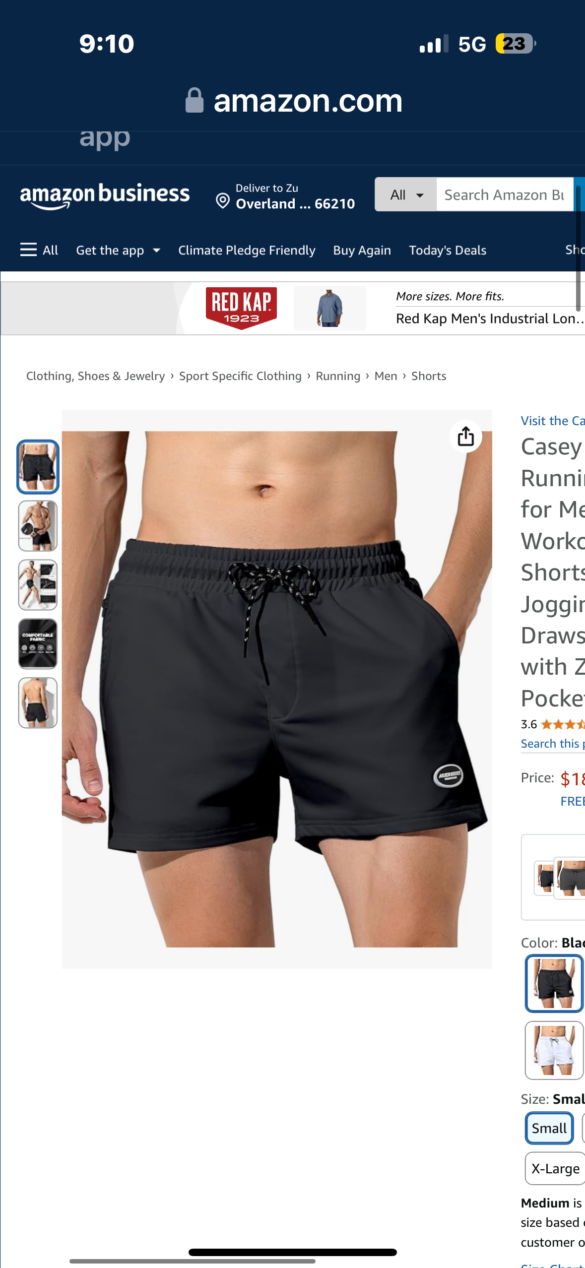 Casey Kevin Running Shorts for Men 3 Inch Workout Athletic Shorts Mens Gym Jogging Drawsting Shorts with Zipper Pocket Size Medium
