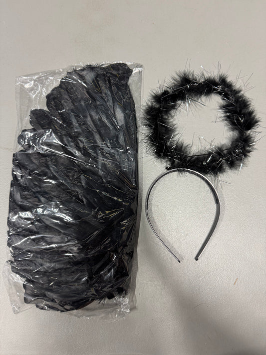 Dark Angel Adult Costume Accessories, Wings and Headpiece