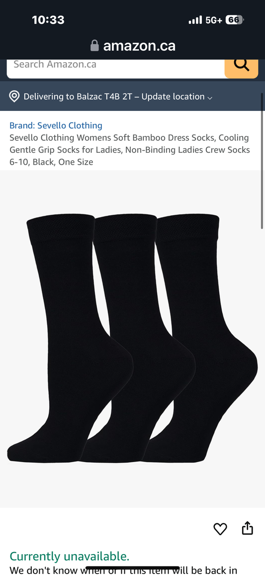 Bamboo Socks 3 pairs Women’s Size 6-10