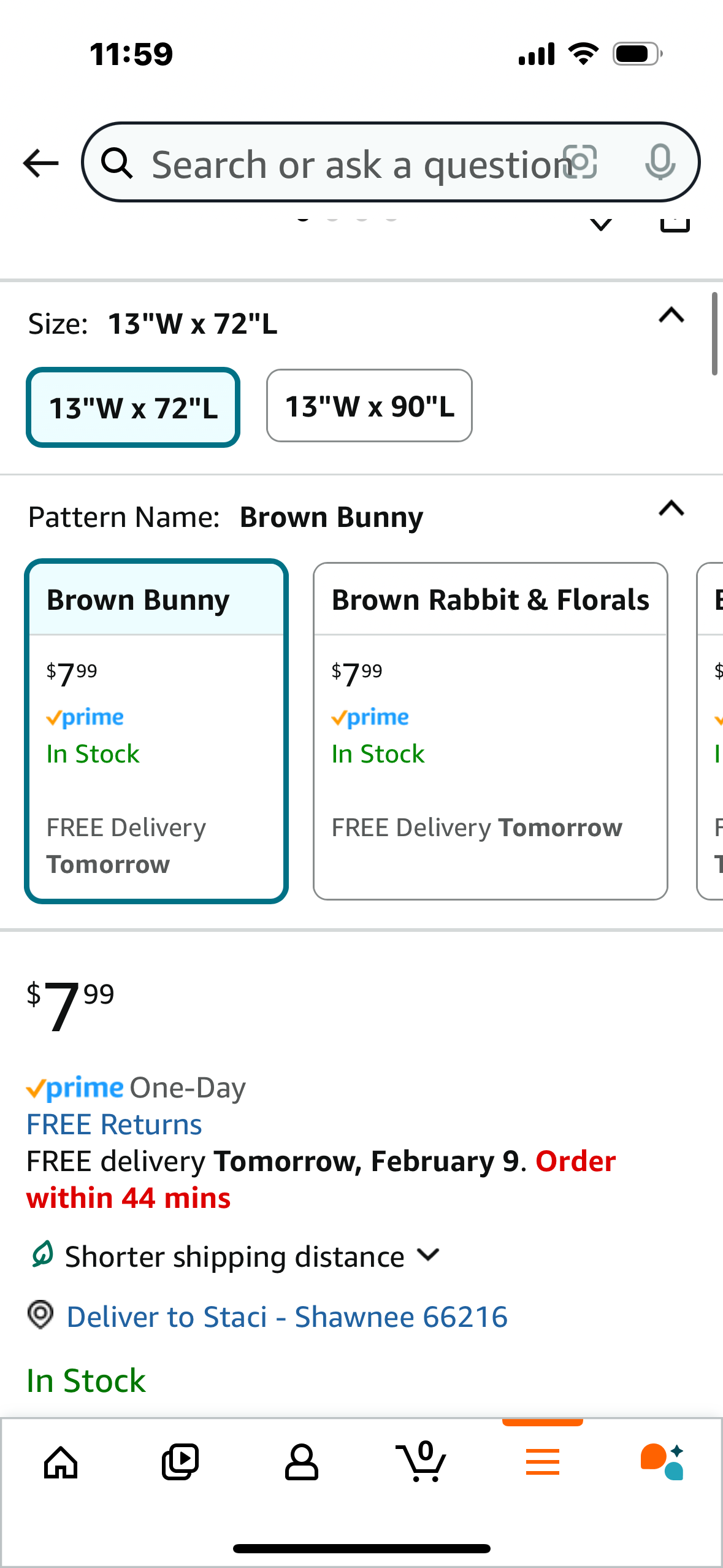 Bonhause Easter Bunny Table Runner 13x72 Inch Brown Rabbits Eggs Leaves Spring Seasonal Holiday Kitchen Dining Table Decoration for Indoor Outdoor Home Party Decor
