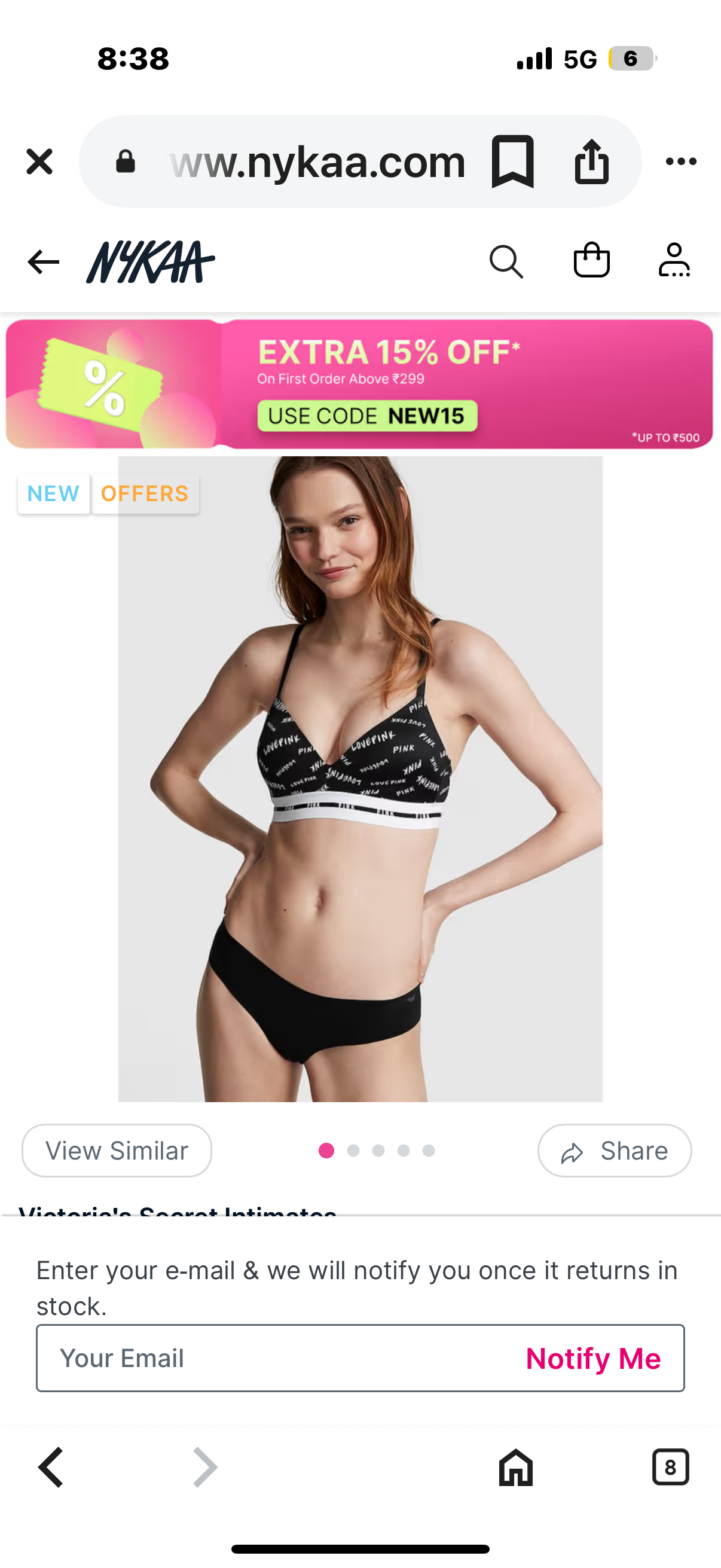 Victoria’s Secret PINK bra 32 DD