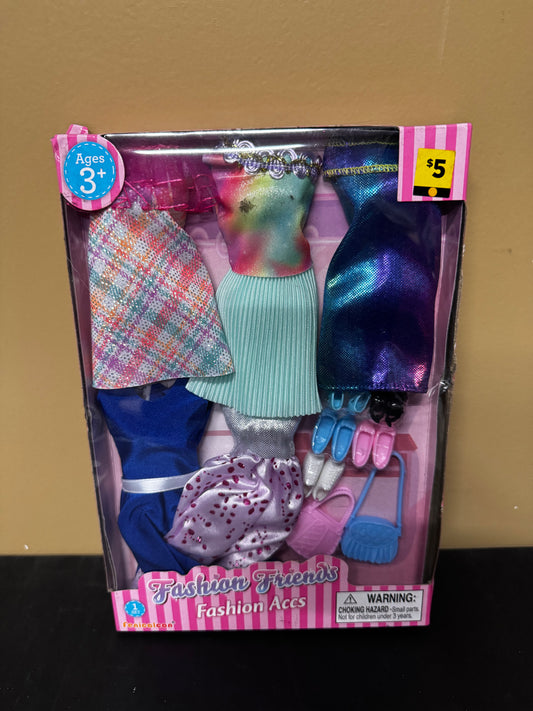 12 Piece Doll Clothes and Accessories