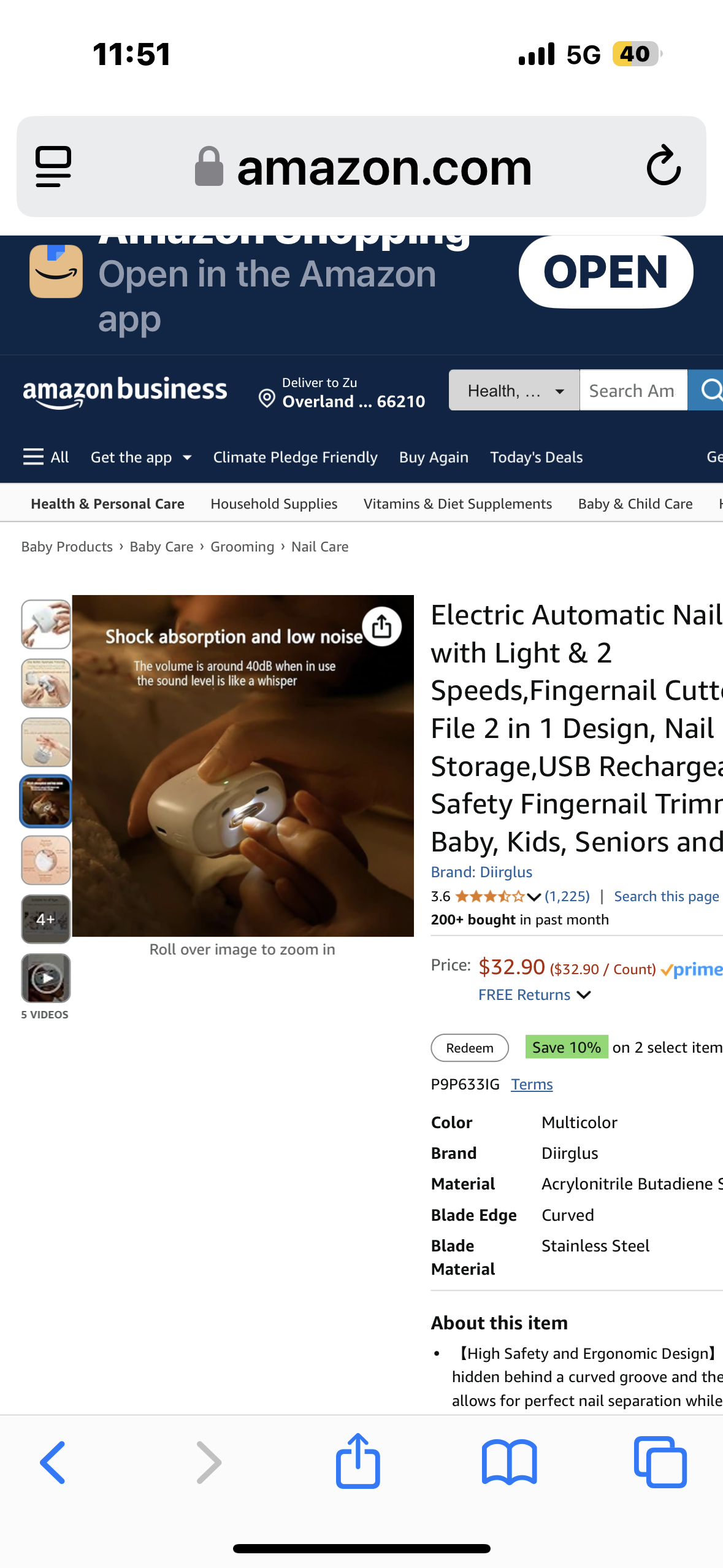 Electric Automatic Nail Clipper