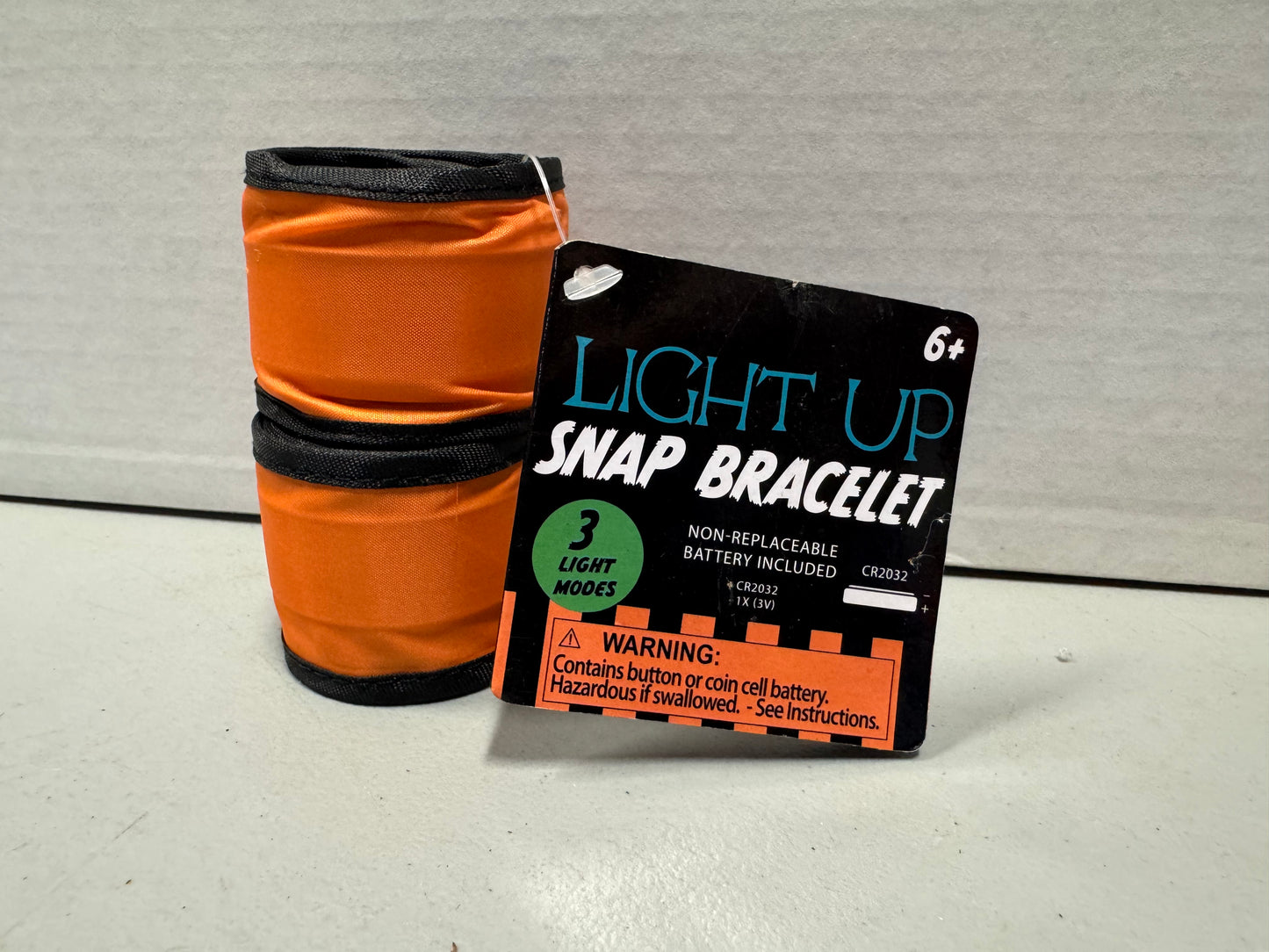 ‼️2 for $3‼️ Light Up Snap Bracelets, 3 Light Modes, Visibility Safety Gear for Halloween, Outdoors, Concerts, Camping