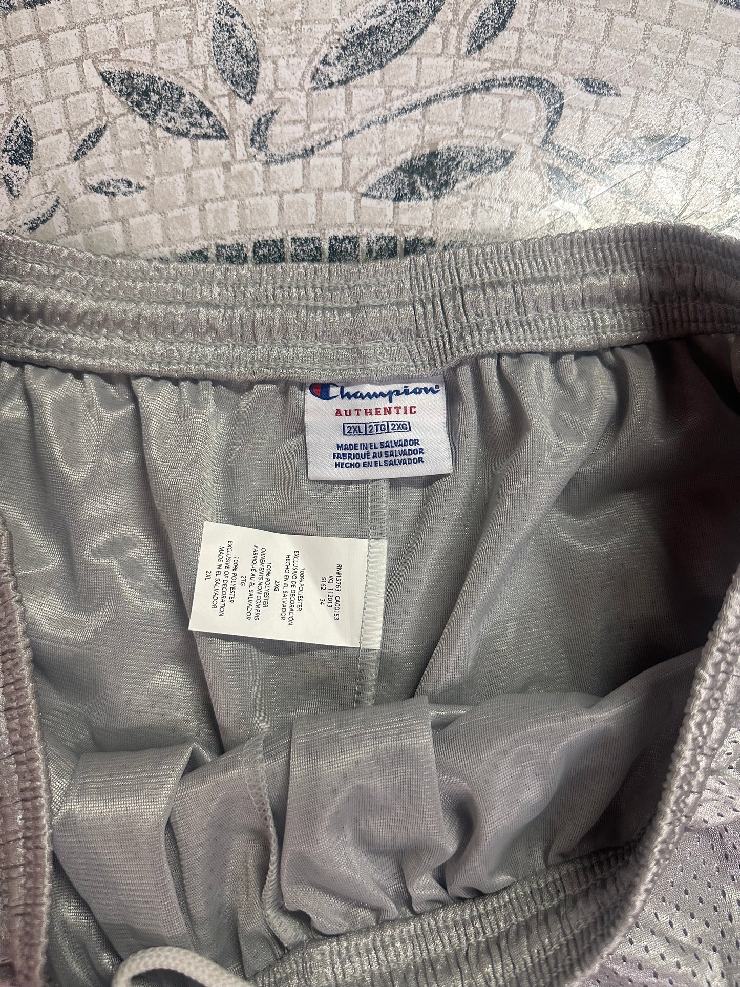 Champion Men's Mesh Gym Shorts, Lightweight, Grey (Size 2XL)