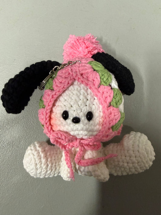Handmade Crochet Doll Keychain