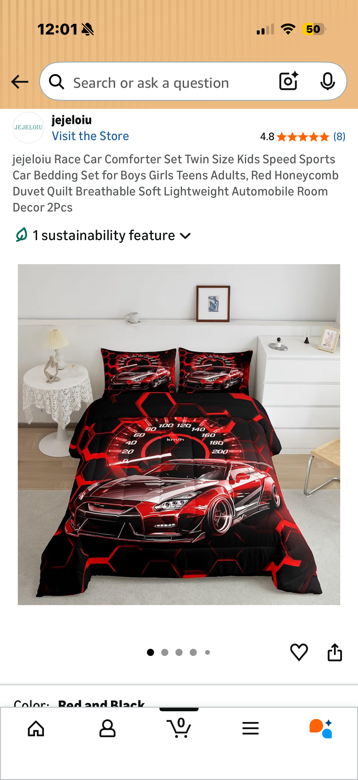 jejeloiu Race Car Comforter Set Twin Size Kids Speed Sports Car Bedding Set for Boys Girls Teens Adults, Red Honeycomb Duvet Quilt Breathable Soft Lightweight Automobile Room Decor 2Pcs