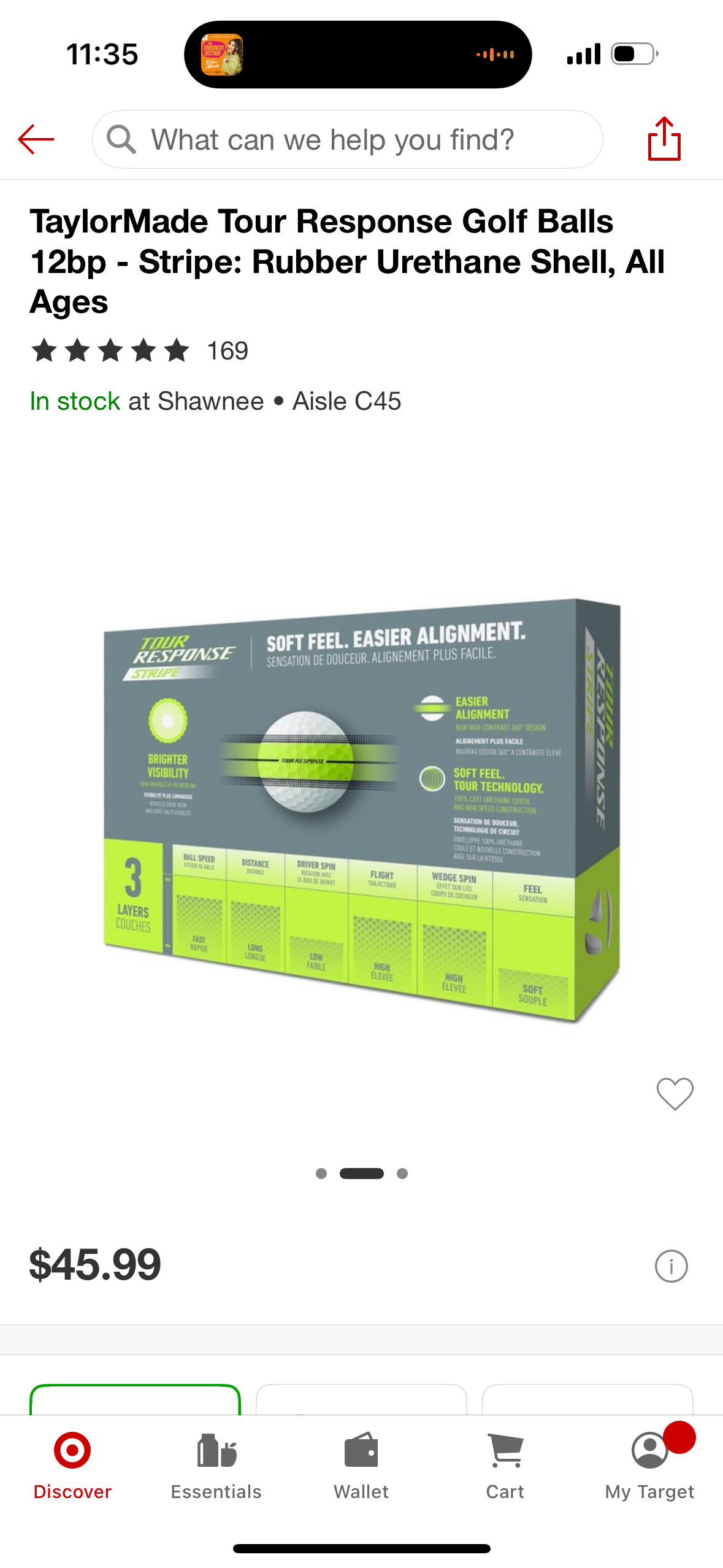 TaylorMade Tour Response Golf Balls 12bp - Stripe: Rubber Urethane Shell, All Ages