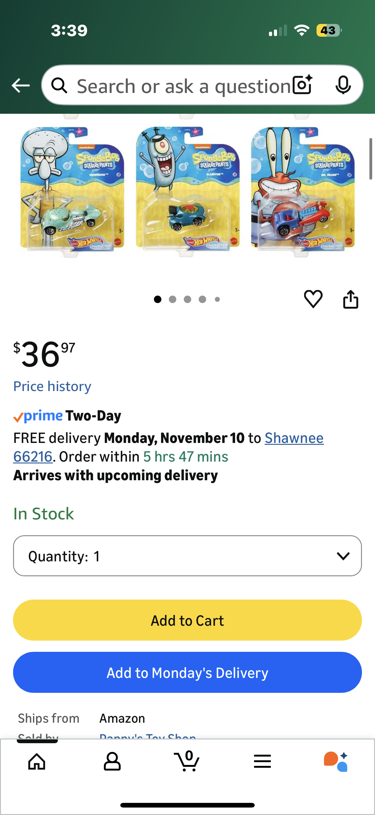 Underwater Wheels Spongebob Character Squarepants 6-Pack Car Bundle + Spongebob Yellow Bubble Van / Patrick Star / Squidward / Mr. Krabs / Plankton / Sandy Cheeks Racer Die-Cast 6 Items Bundle